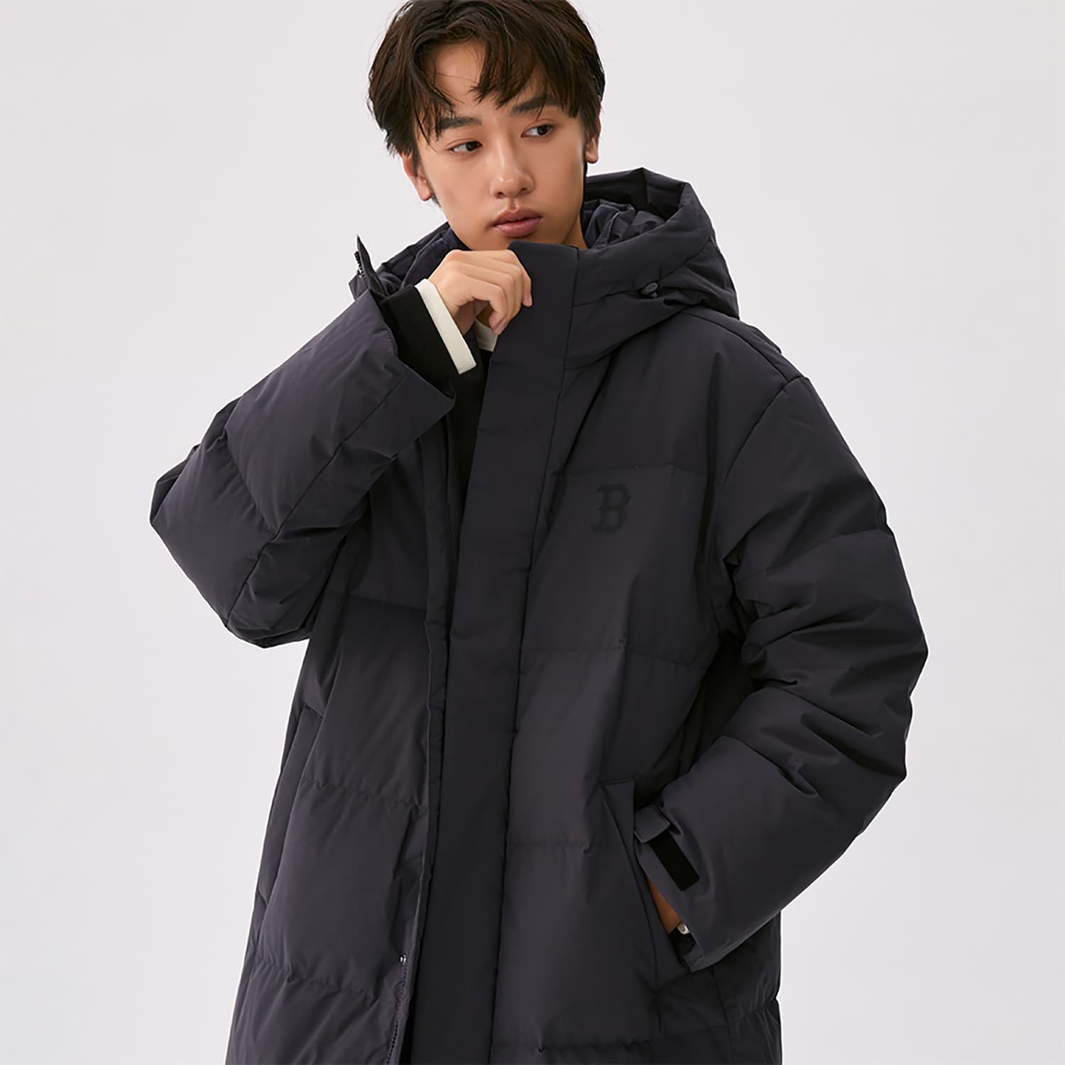 Зимняя куртка MLB Boston Red Sox Basic Collection FW25 Пуховик Унисекс - изображение 4