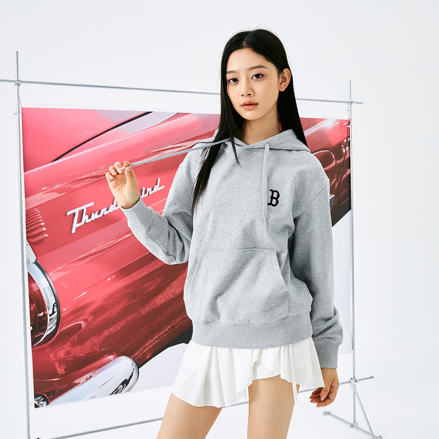 Худи MLB MONOGRAM Коллекция Бостон Ред Сокс 24FW Толстовка Унисекс - изображение 4