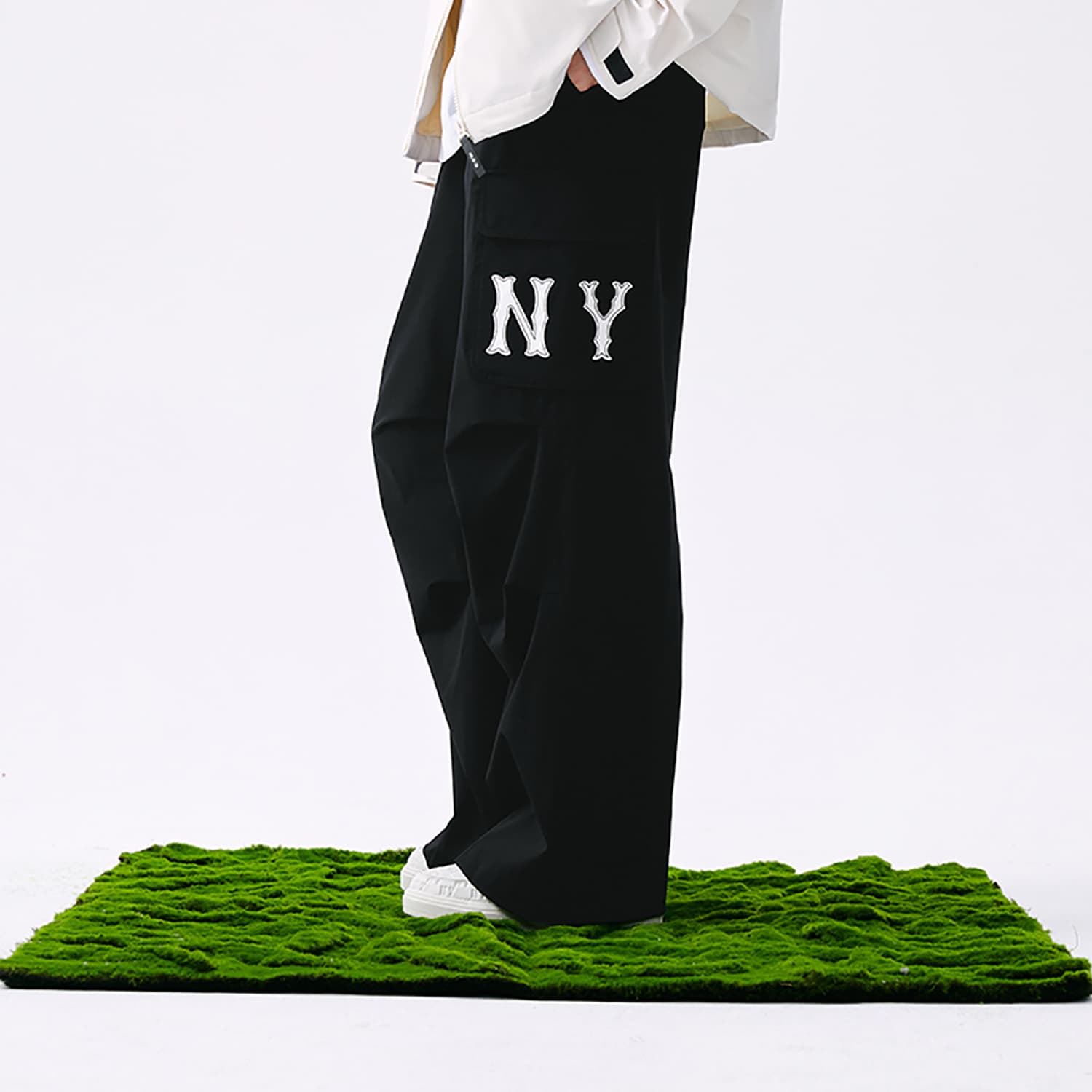 Штаны MLB New York Yankees Basic Collection SS25 Повседневные штаны Женские Черные - изображение 4
