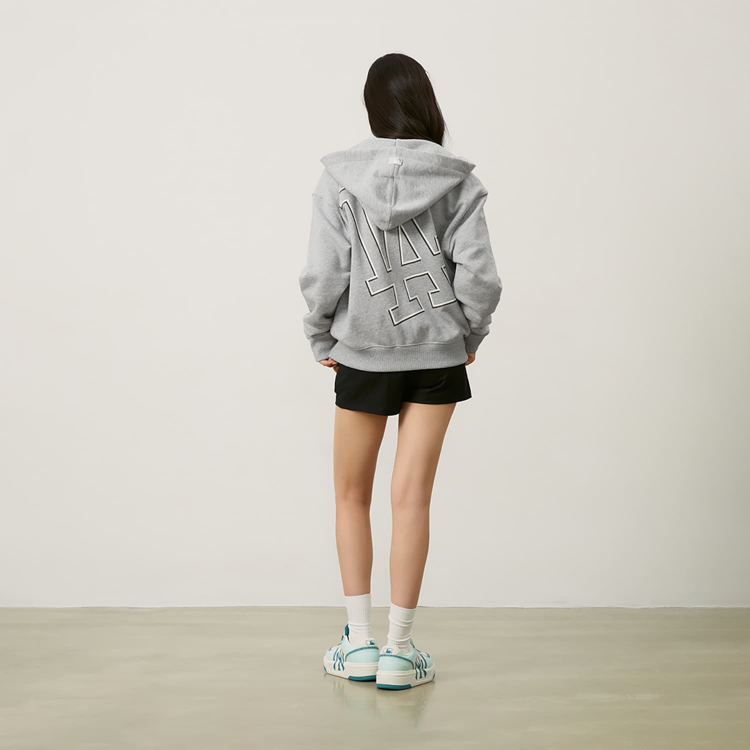 Кофта MLB Los Angeles Dodgers Basic Collection Свитшот Унисекс Серый - изображение 6