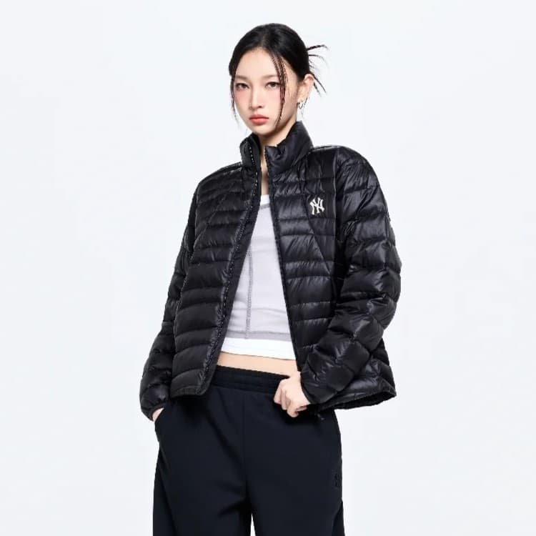 Зимняя куртка MLB New York Yankees Basic Collection 26FW Пуховик Унисекс Черный - изображение 5
