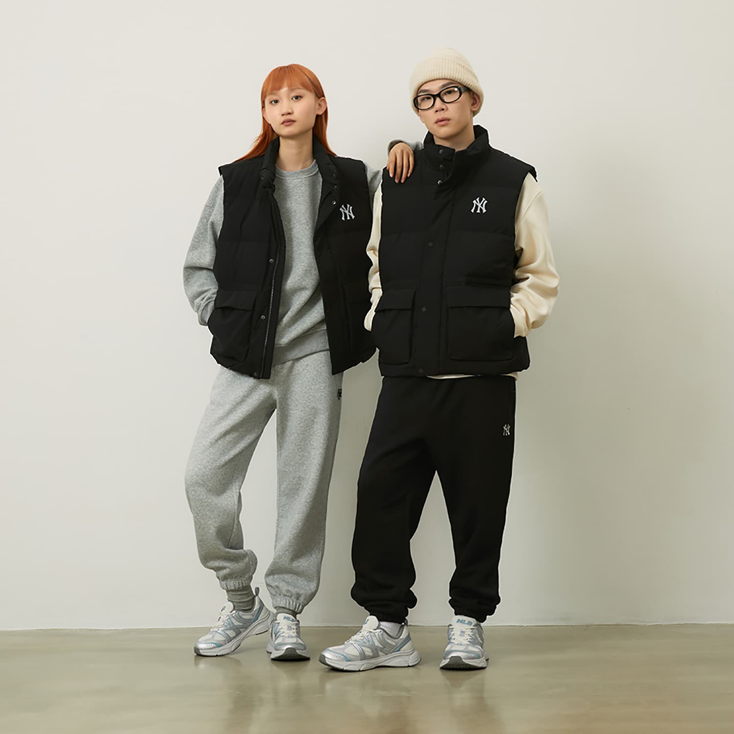 Штаны MLB New York Yankees Basic Collection 24FW Вязаные тренировочные штаны унисекс черные - изображение 4
