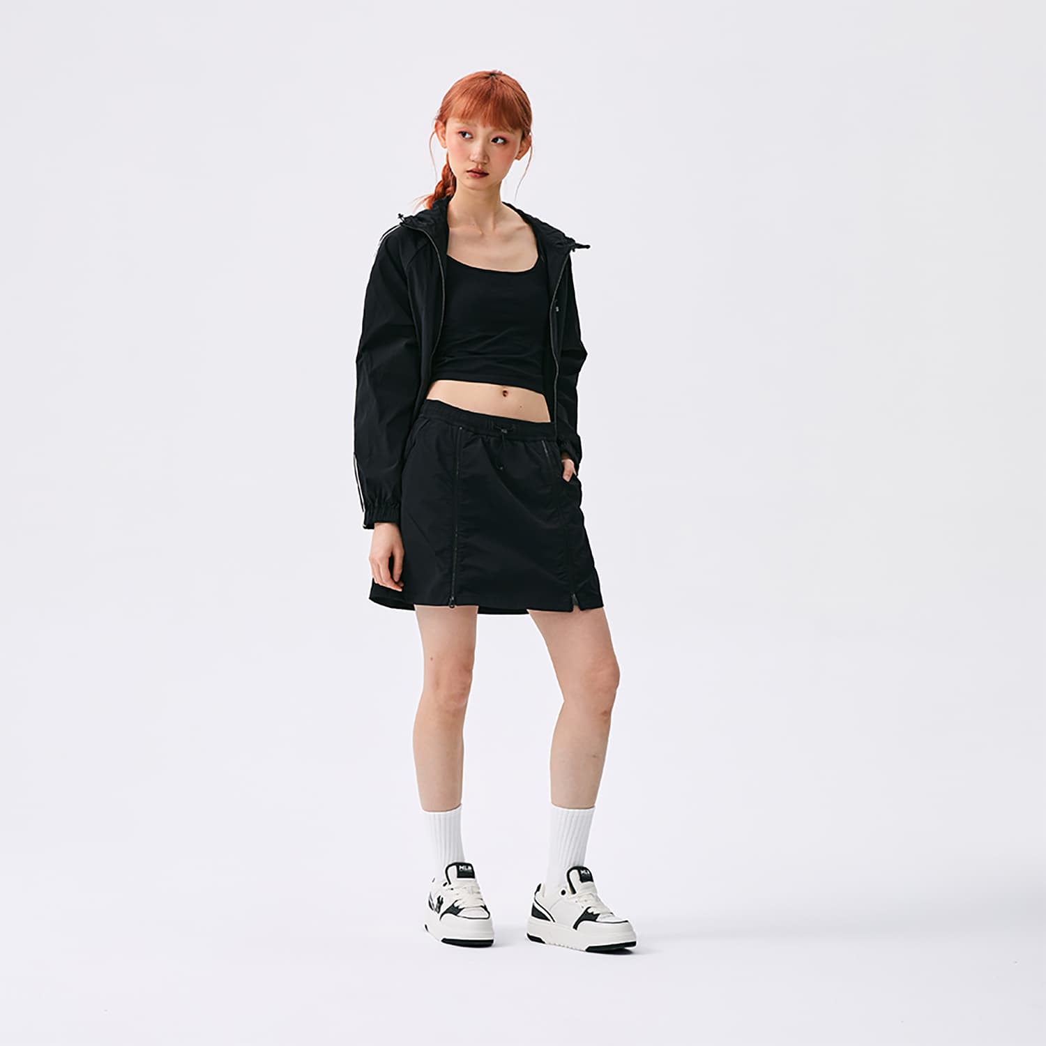Юбка MLB New York Yankees Basic Collection SS25 Повседневные короткие юбки Женские Черный - изображение 4