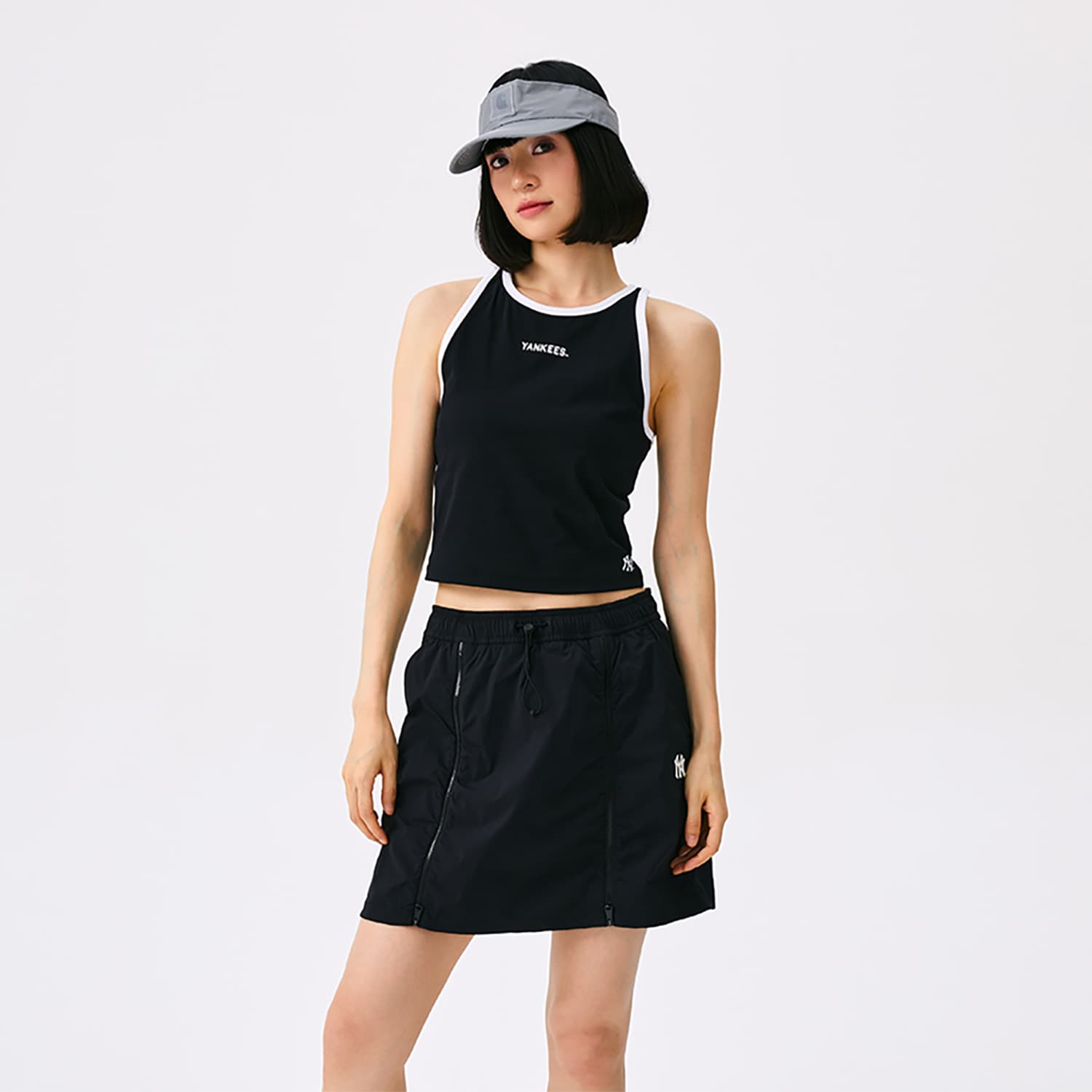 Майка MLB Preppy Style Collection New York Yankees SS25 Майка Женская Черная - изображение 3