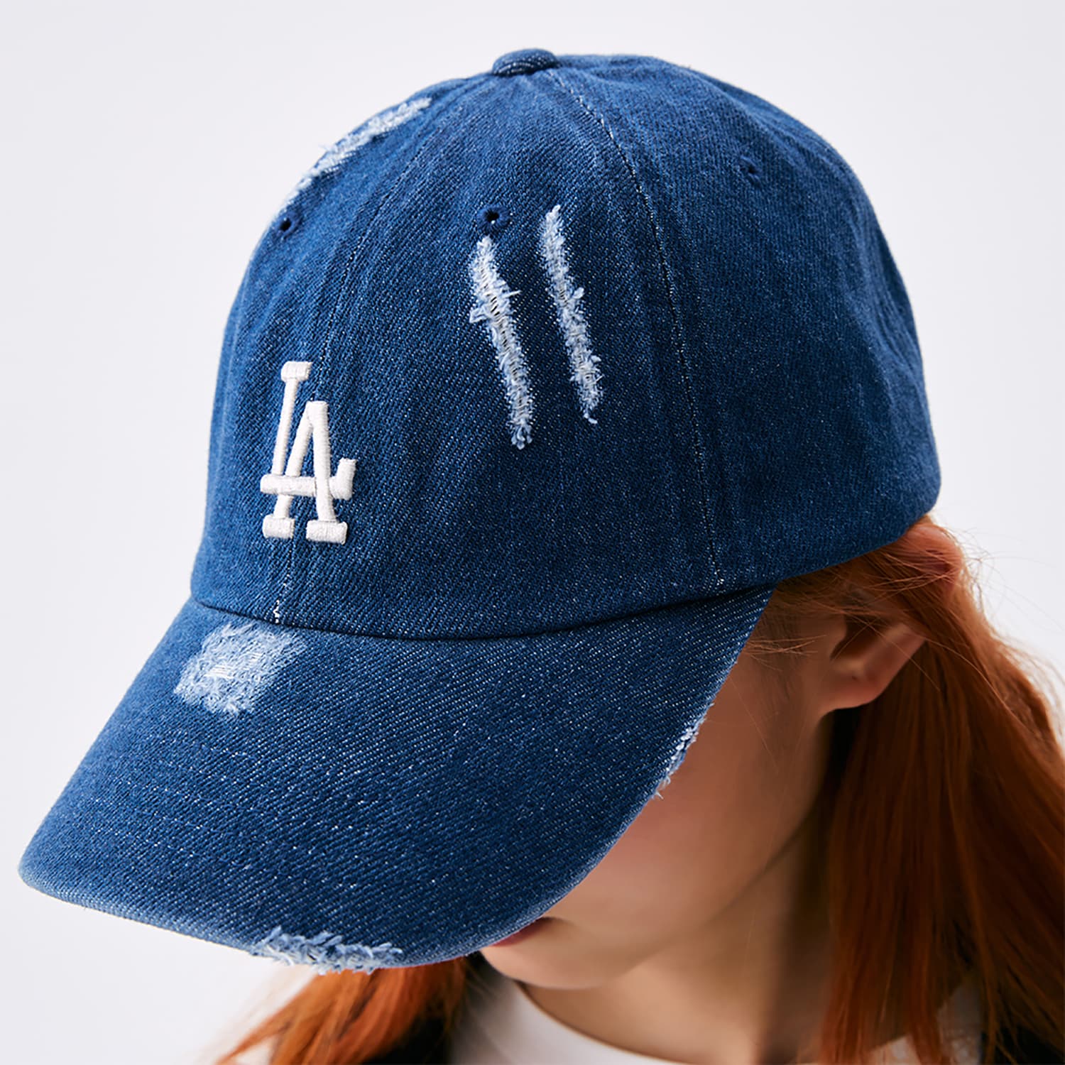 Кепка MLB Хлопковая Бейсболка Защита от Солнца Спортивный и Отдых Унисекс Темно-Синий - изображение 7