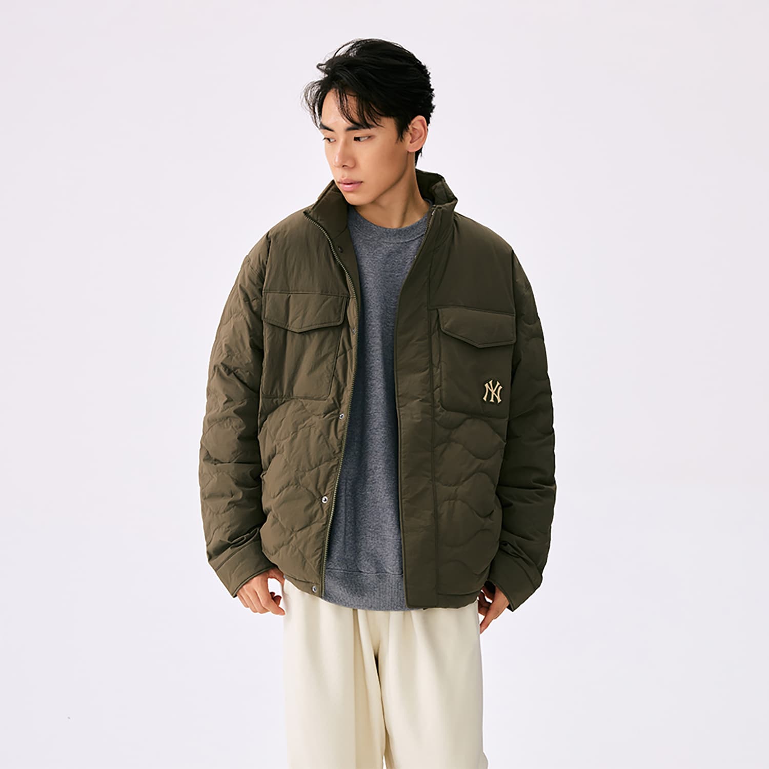 Зимняя куртка MLB New York Yankees Basic Collection FW25 Пуховик Унисекс - изображение 4