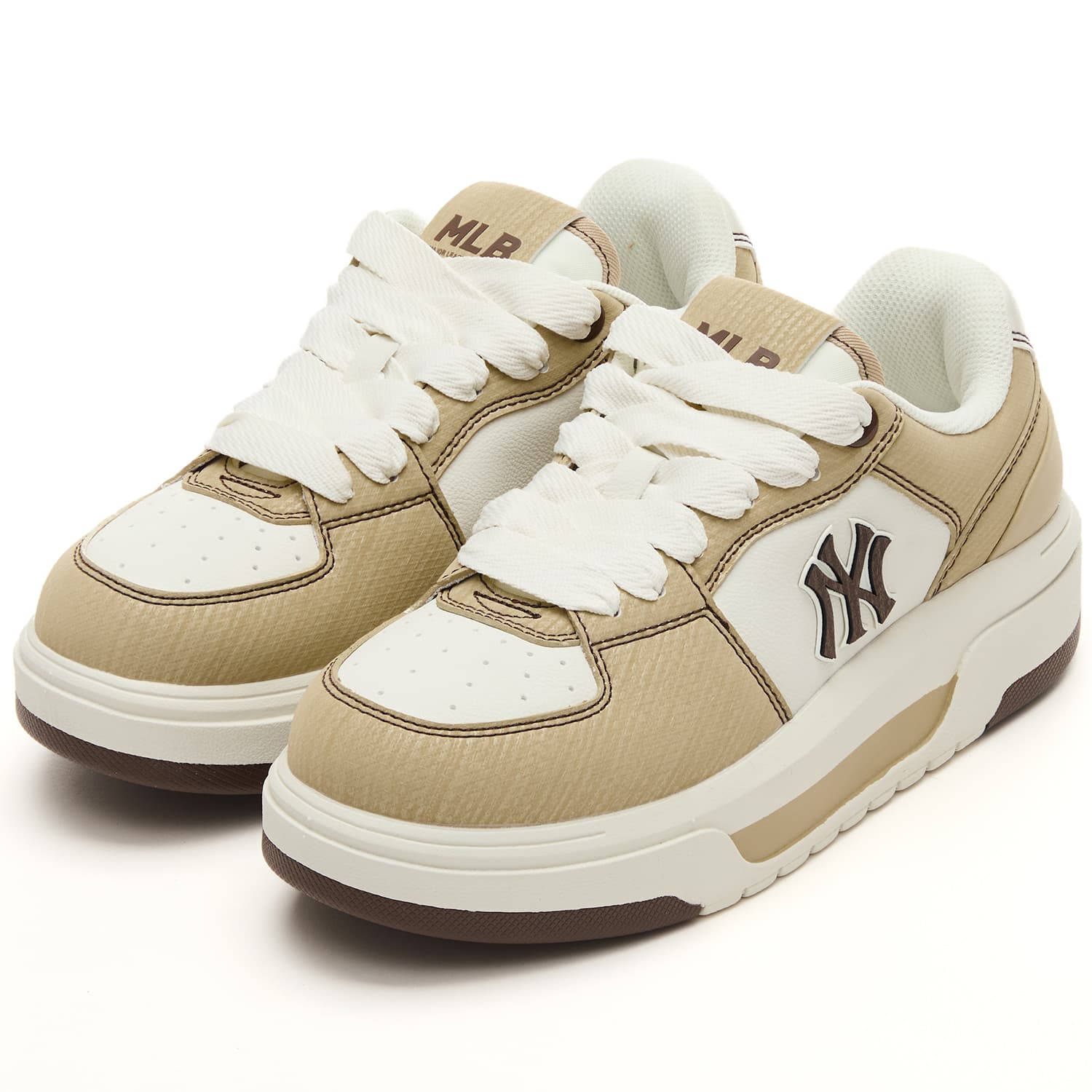 Кроссовки MLB New York Yankees Skate Shoes Low Top New York Yankees Beige Unisex - изображение 5