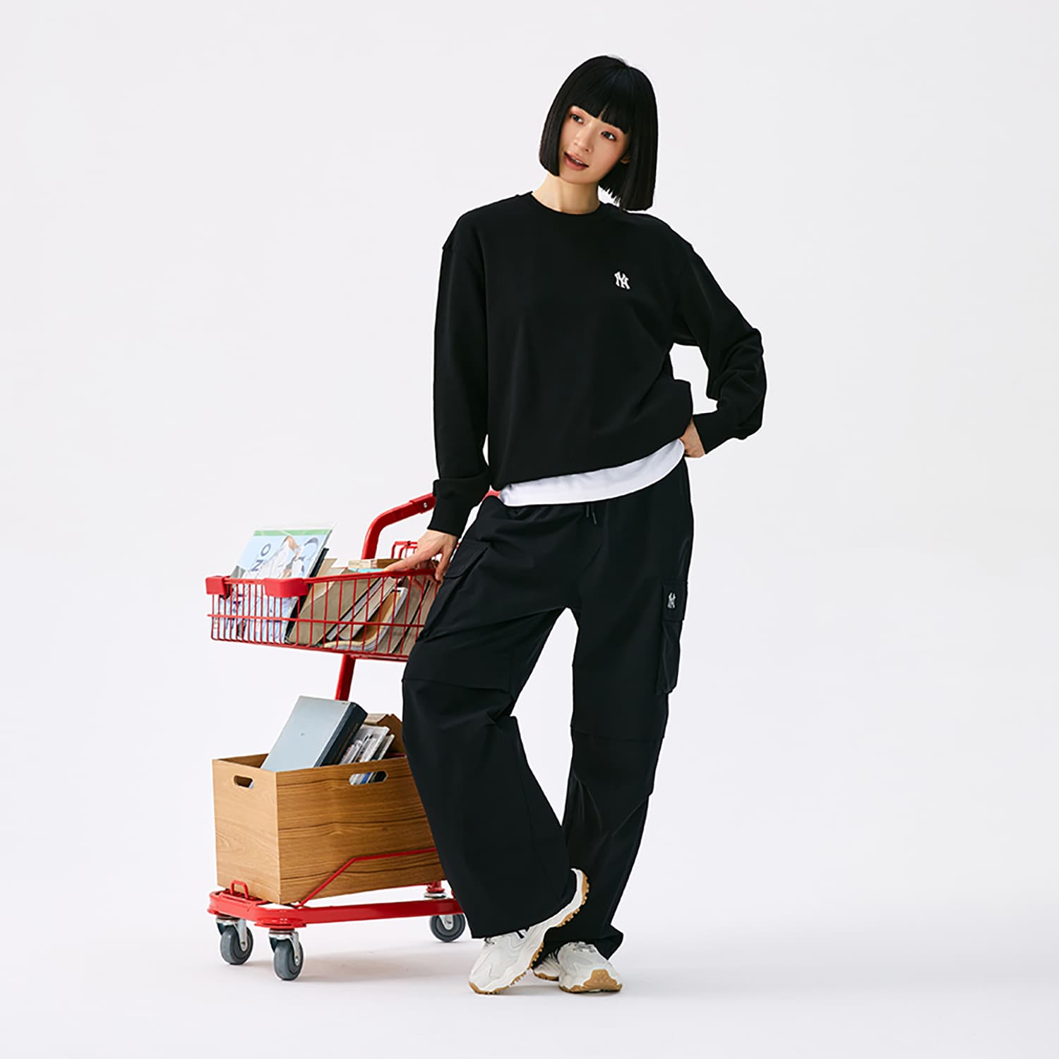 Кофта mlb New York Yankees Basic Collection Свитшот Унисекс Стандартный черный - изображение 5