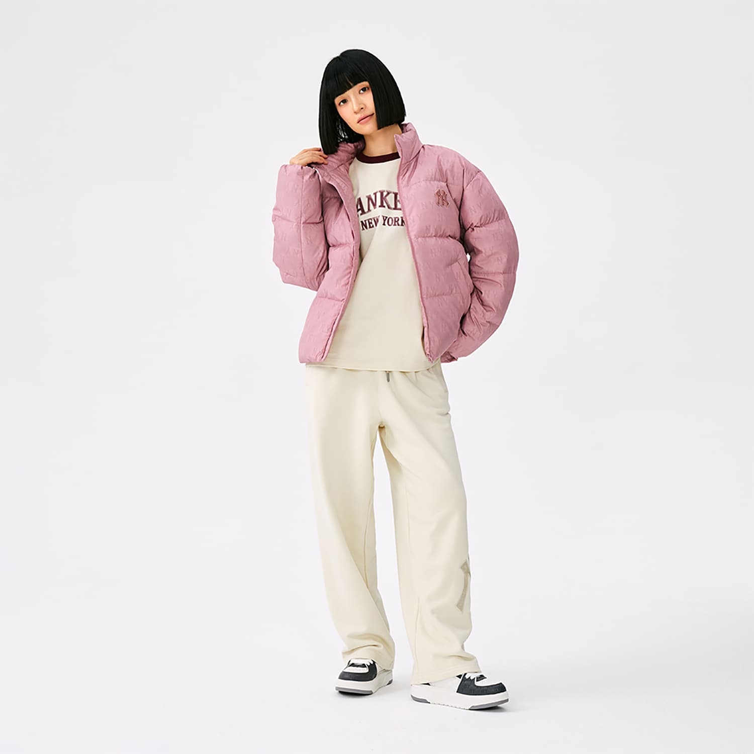 Зимняя куртка MLB MONOGRAM 25FW Пуховик Унисекс - изображение 6