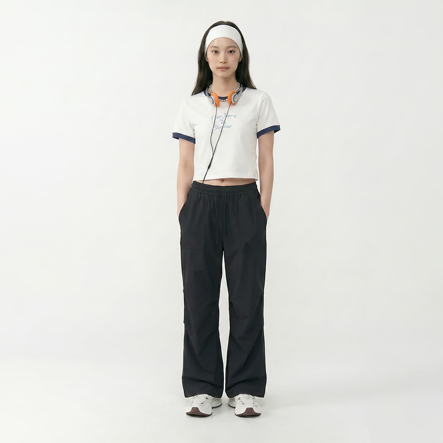 Mlb Base Logo New York Yankees Basic Collection SS26 Брюки карго Женские - изображение 6