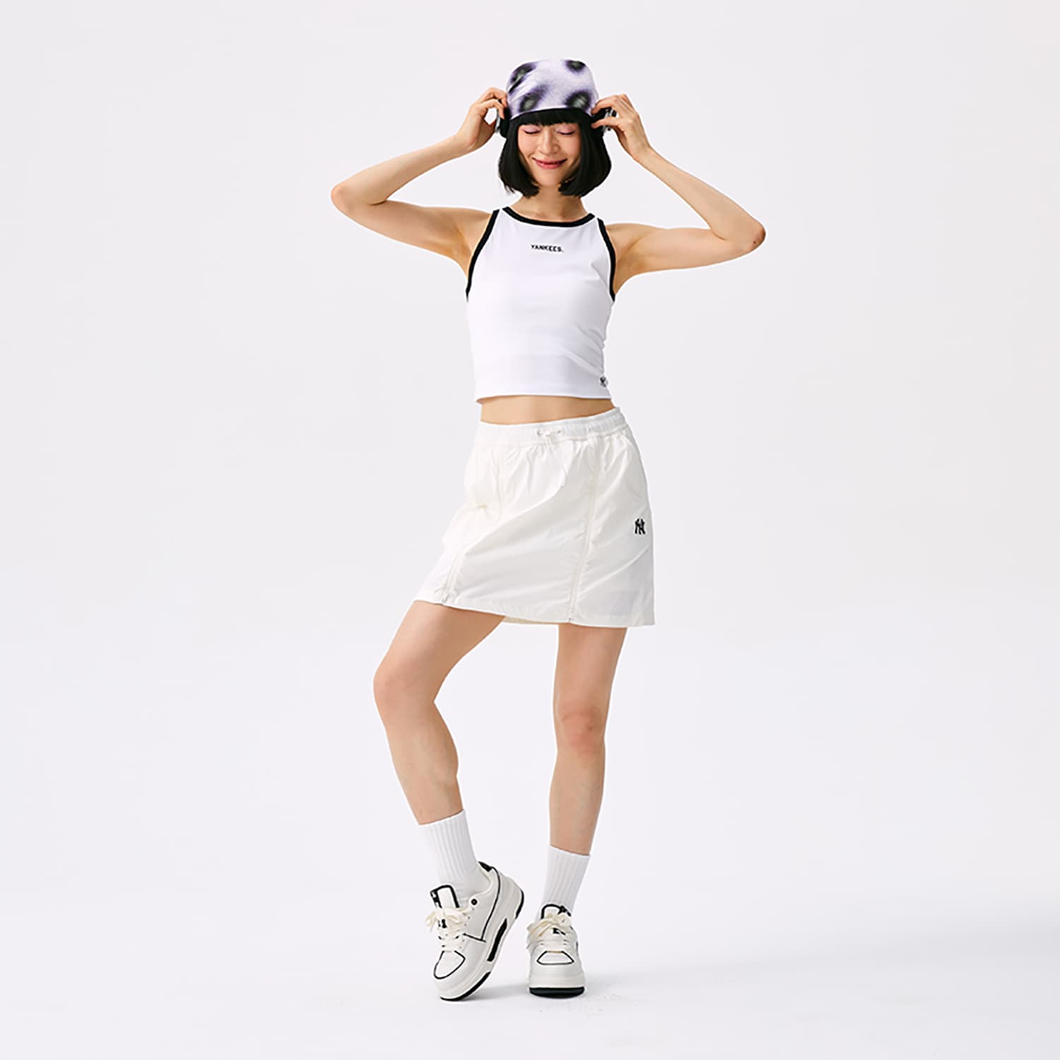 Майка MLB Preppy Style Collection New York Yankees SS25 Майка Женская Белая - изображение 6