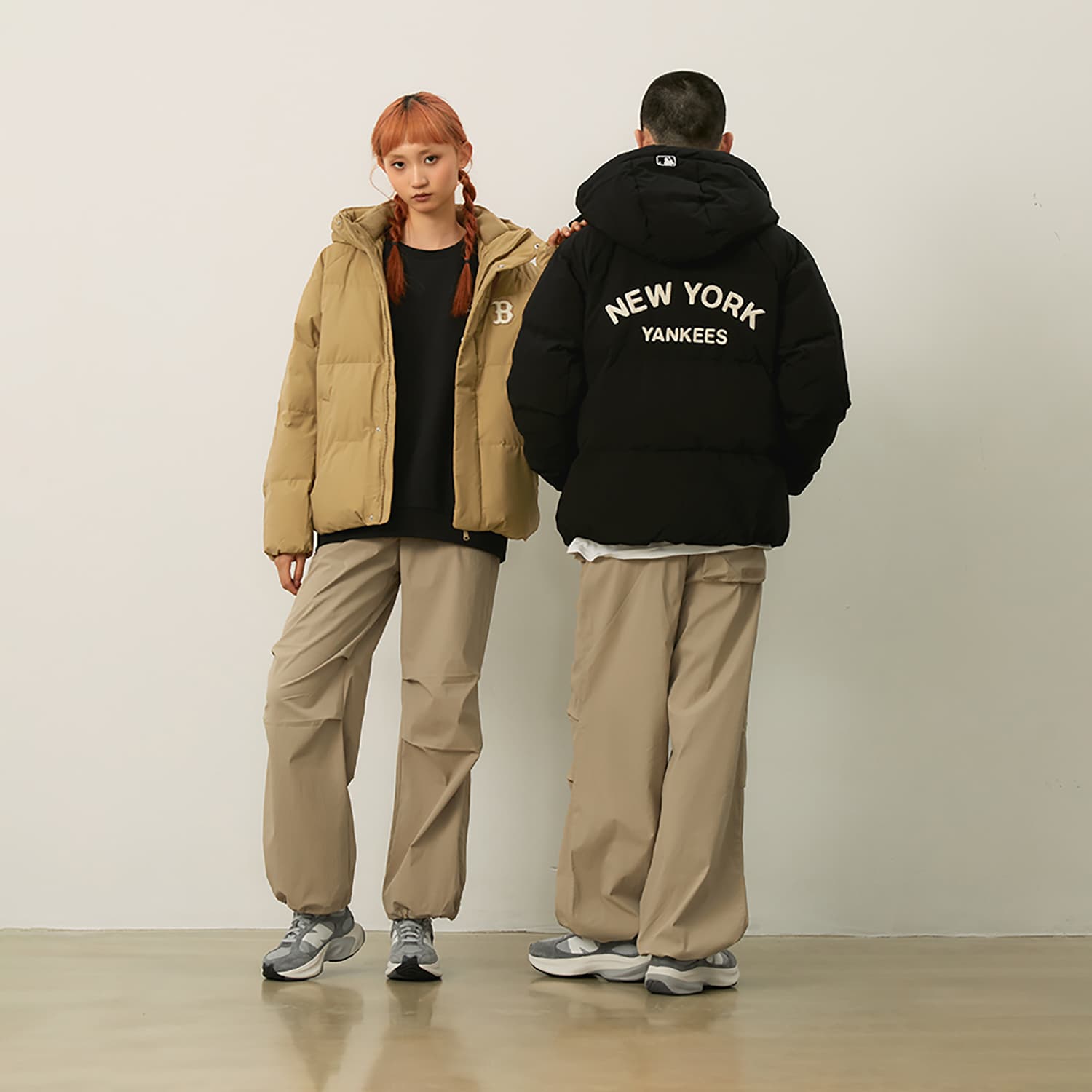 Зимняя куртка MLB Preppy Style Collection New York Yankees FW24 Пуховик Унисекс Черный - изображение 7
