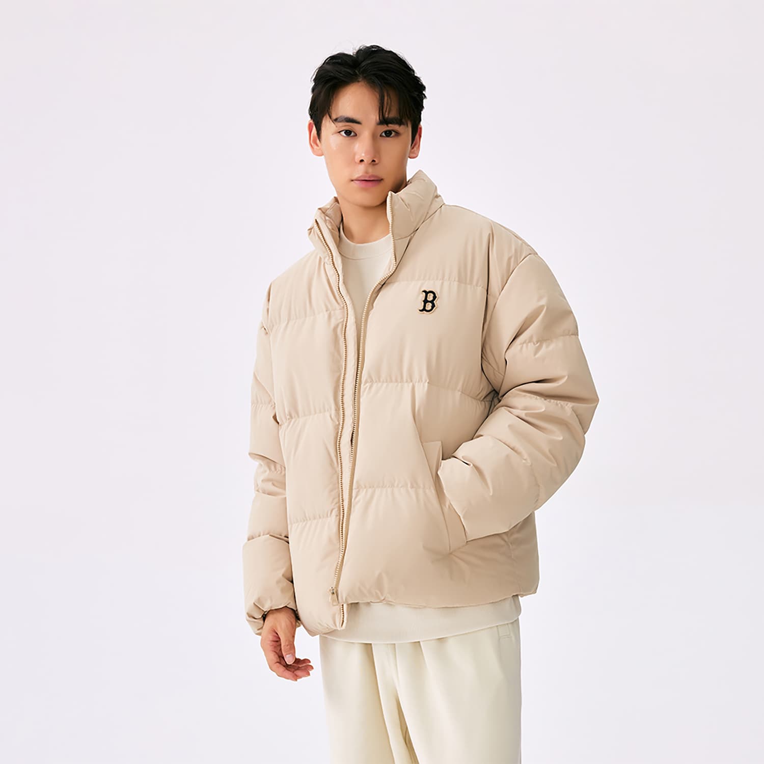 Зимняя куртка MLB Boston Red Sox Basic Collection FW25 Пуховик Унисекс - изображение 5