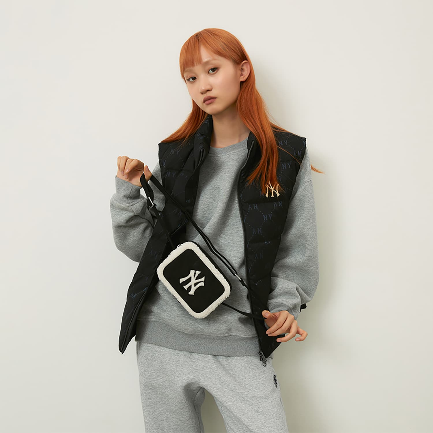 Сумка через плечо MLB Crossbody Bag Unisex Black MLB Кроссбоди Сумка Унисекс Черная - изображение 6