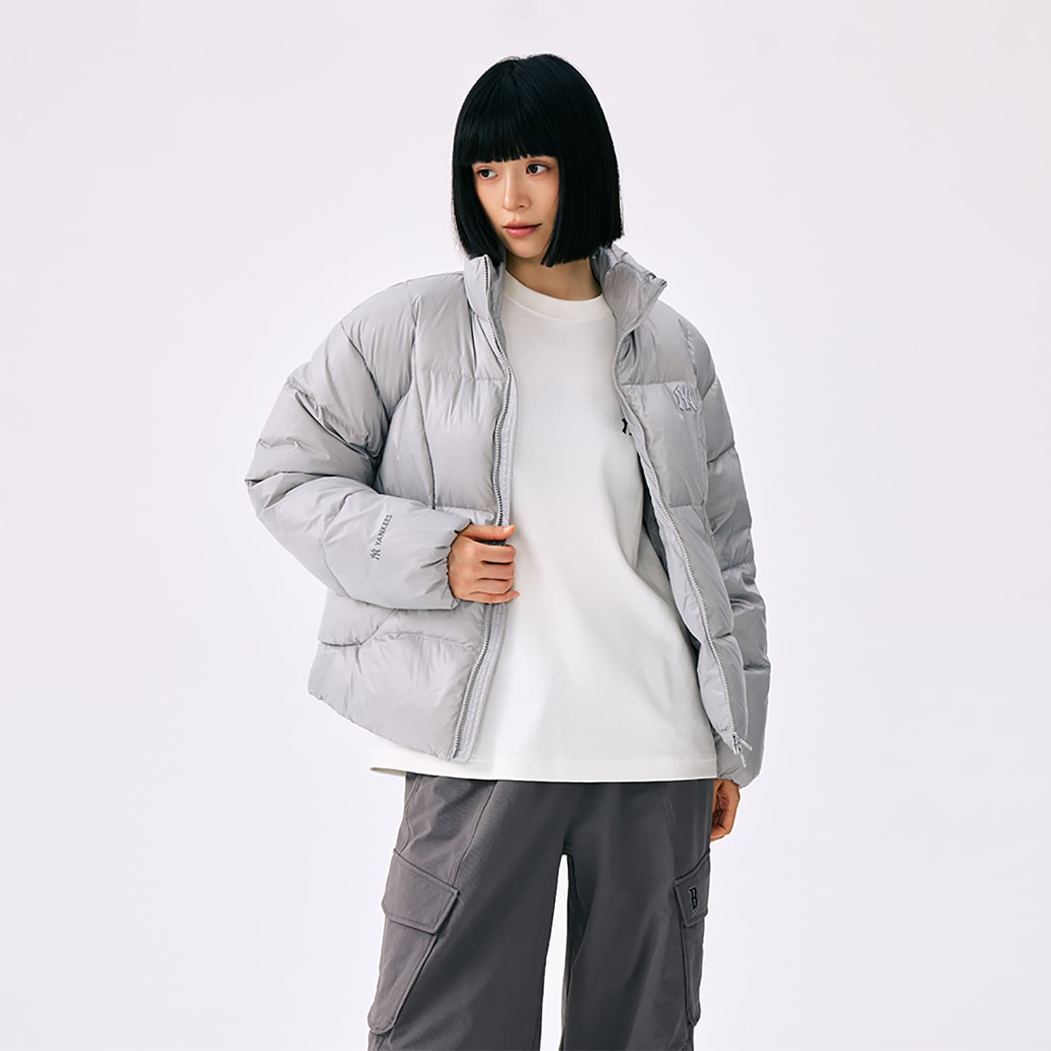 Зимняя куртка MLB New York Yankees Basic Collection FW25 Пуховик Унисекс - изображение 4