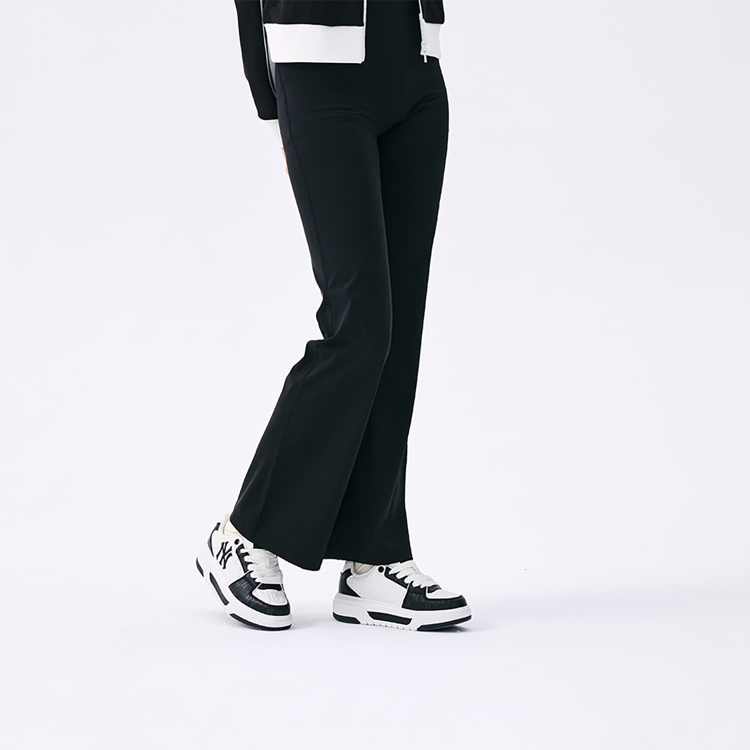 Штаны Mlb Base Logo New York Yankees Basic Collection SS25 Повседневные брюки Женские Черный - изображение 7