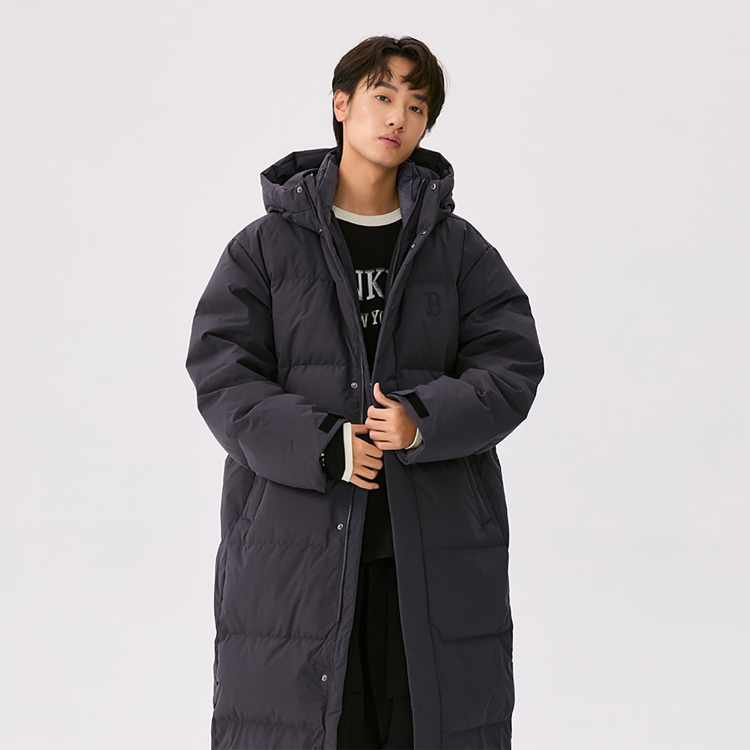 Зимняя куртка MLB Boston Red Sox Basic Collection FW25 Пуховик Унисекс - изображение 5
