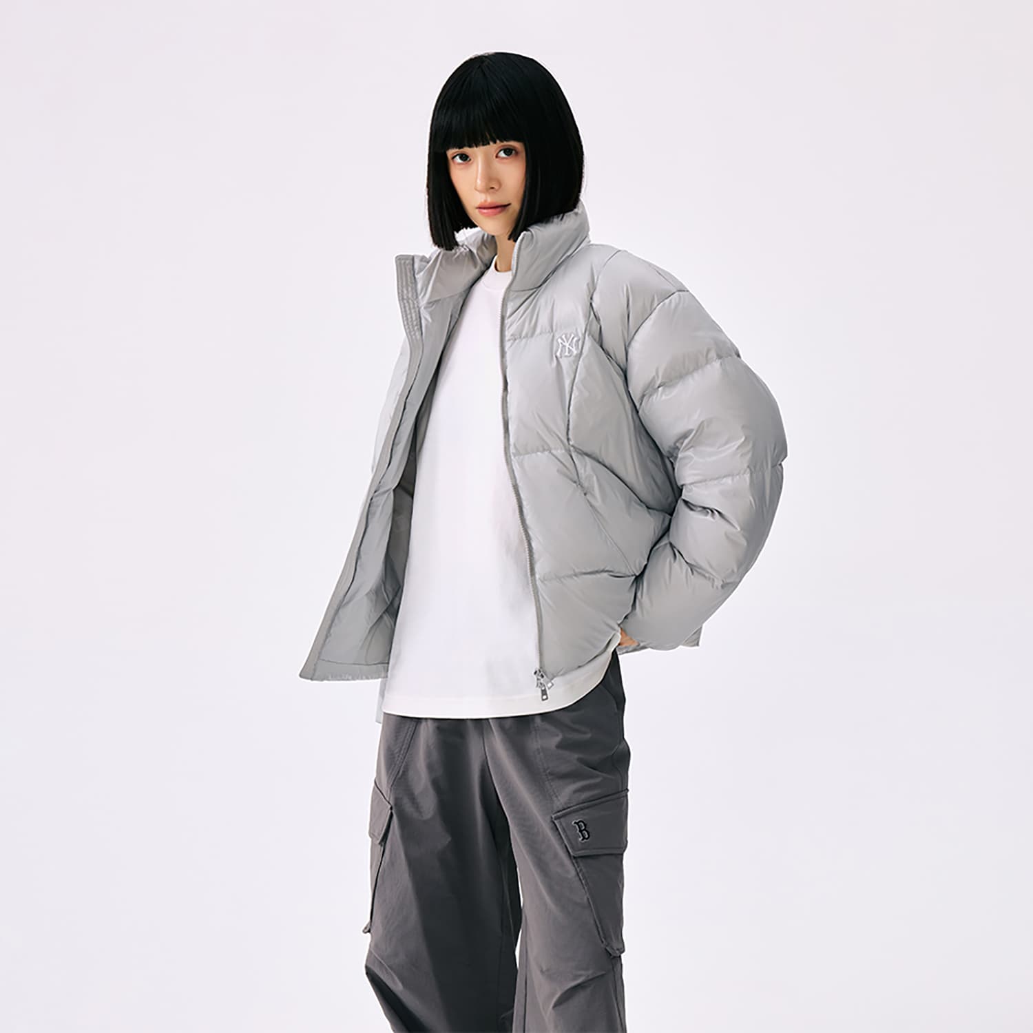 Зимняя куртка MLB New York Yankees Basic Collection FW25 Пуховик Унисекс - изображение 5