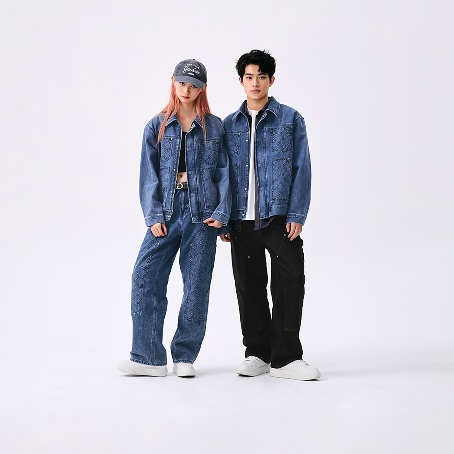 Штаны MLB New York Yankees Basic Collection SS25 Джинсы Мужские Черные - изображение 3
