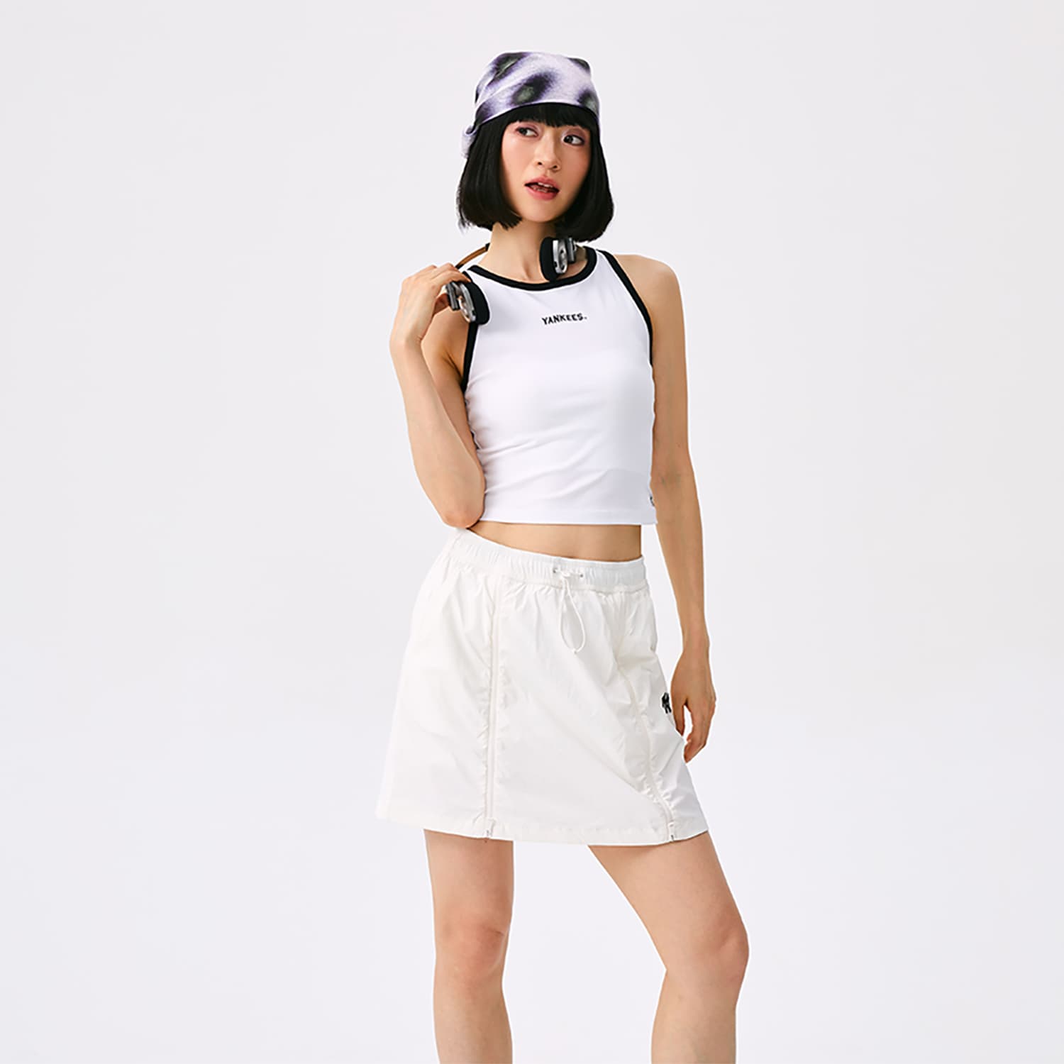 Майка MLB Preppy Style Collection New York Yankees SS25 Майка Женская Белая - изображение 5