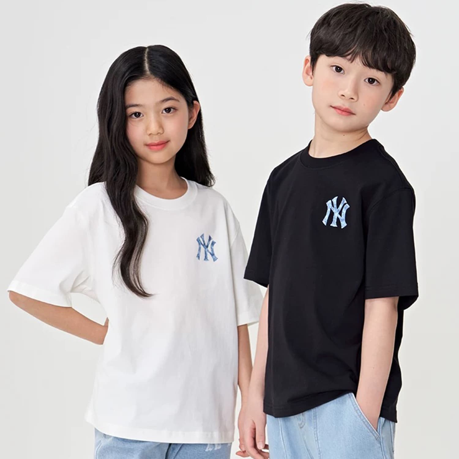 Футболка MLB MONOGRAM T Рубашка SS25 Черная Детская - изображение 3