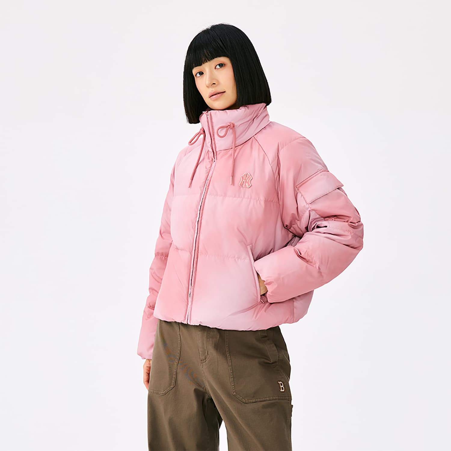 Пуховик MLB New York Yankees Basic Collection 25FW Пуховик Женский - изображение 5