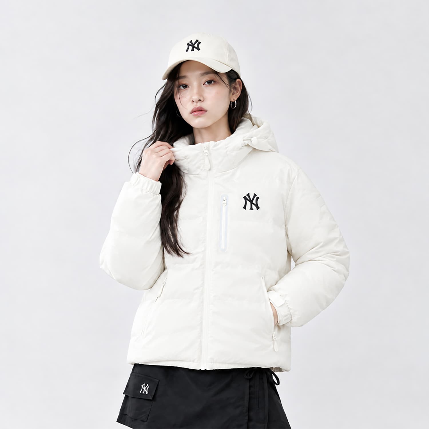 Зимняя куртка MLB New York Yankees New York Yankees Темный крем Унисекс Пуховики - изображение 4