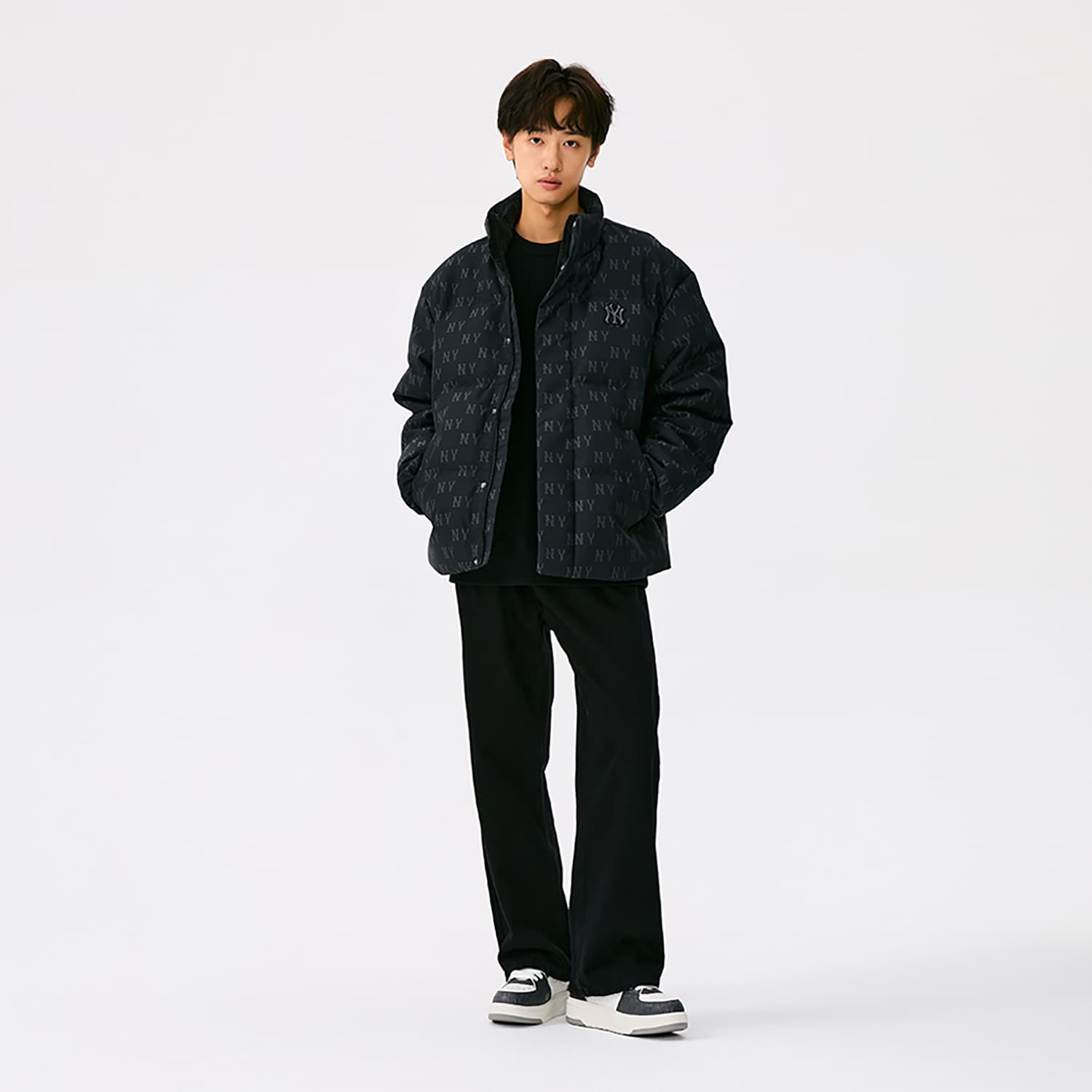 Зимняя куртка MLB MONOGRAM 25FW Пуховик Унисекс - изображение 6