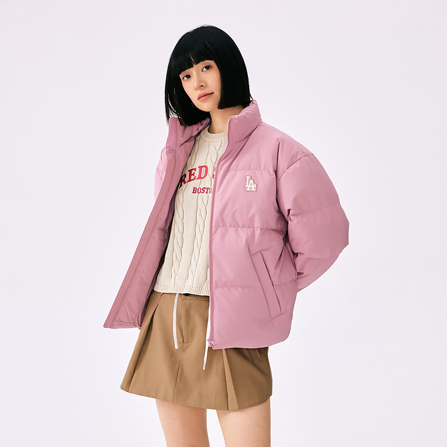 Зимняя куртка MLB Los Angeles Dodgers Basic Collection FW25 Пуховик Унисекс - изображение 5