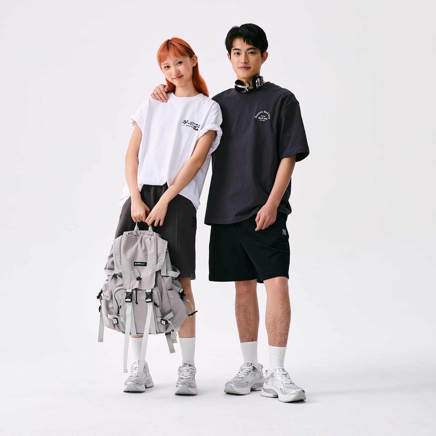 Кроссовки для бега MLB Chunky Jogger Low Топ Повседневные беговые кроссовки Унисекс Белый - изображение 4