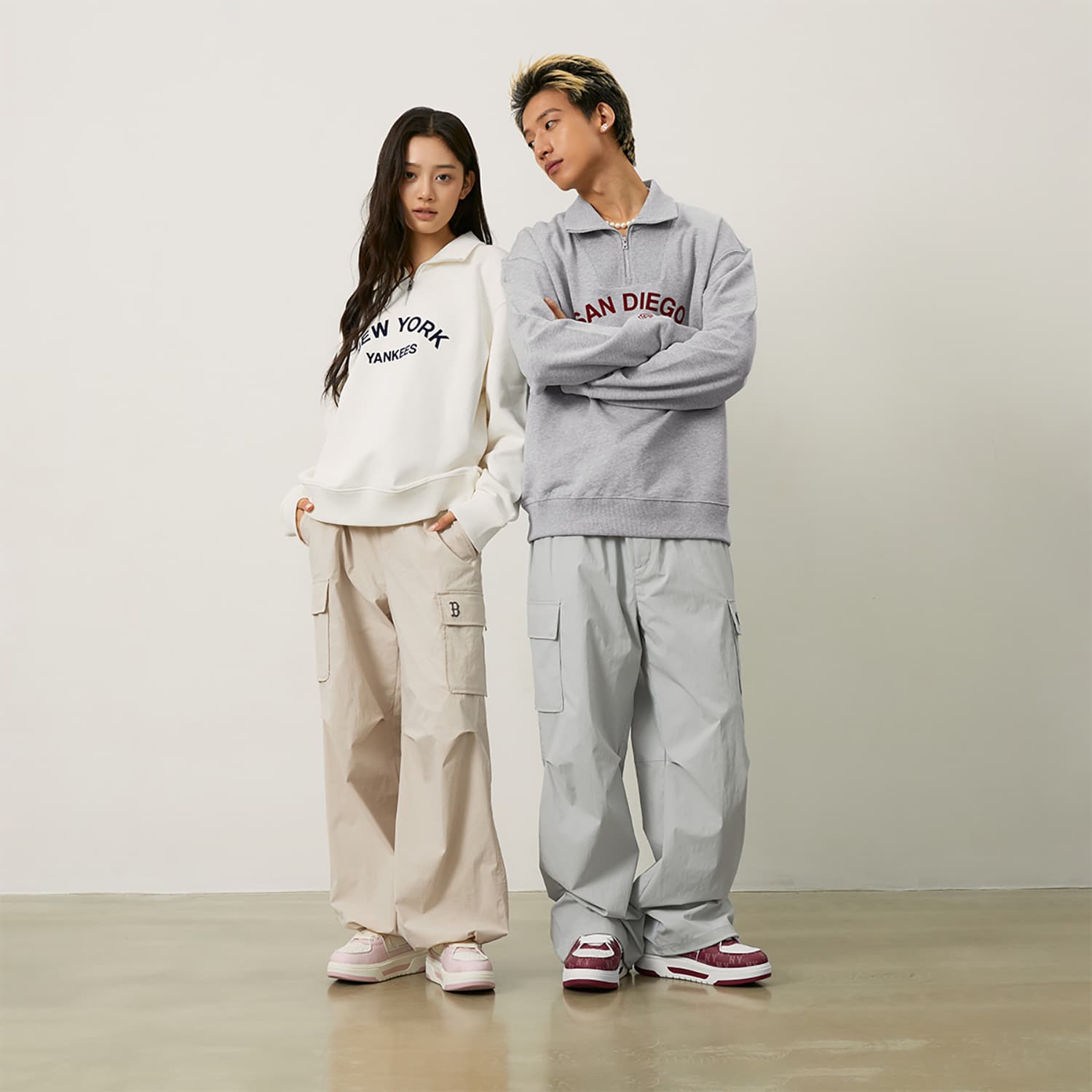 Кофта MLB Yankees Retro Sweatshirt Cream - изображение 7