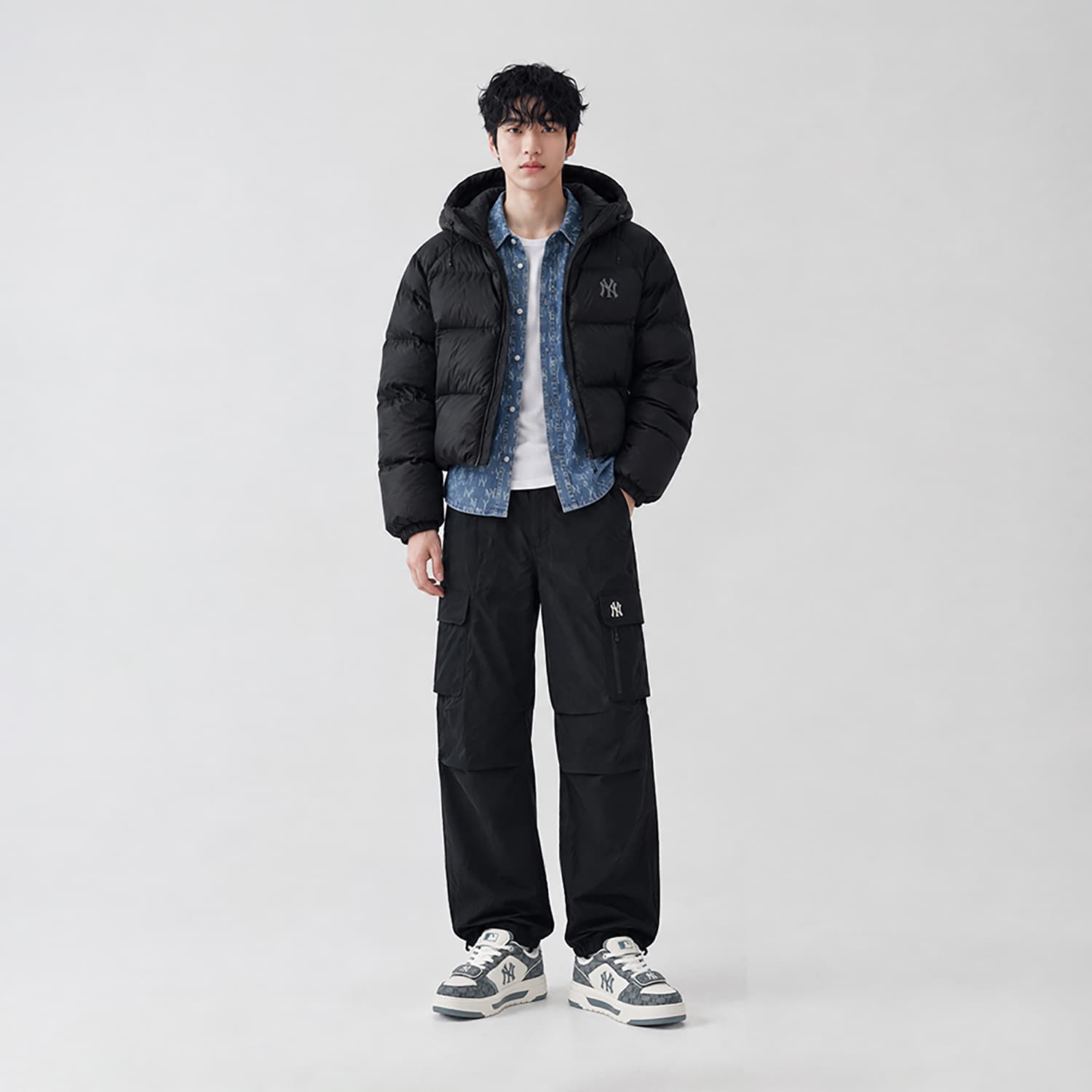 Зимняя куртка MLB New York Yankees New York Yankees Черный Унисекс Пуховики - изображение 5