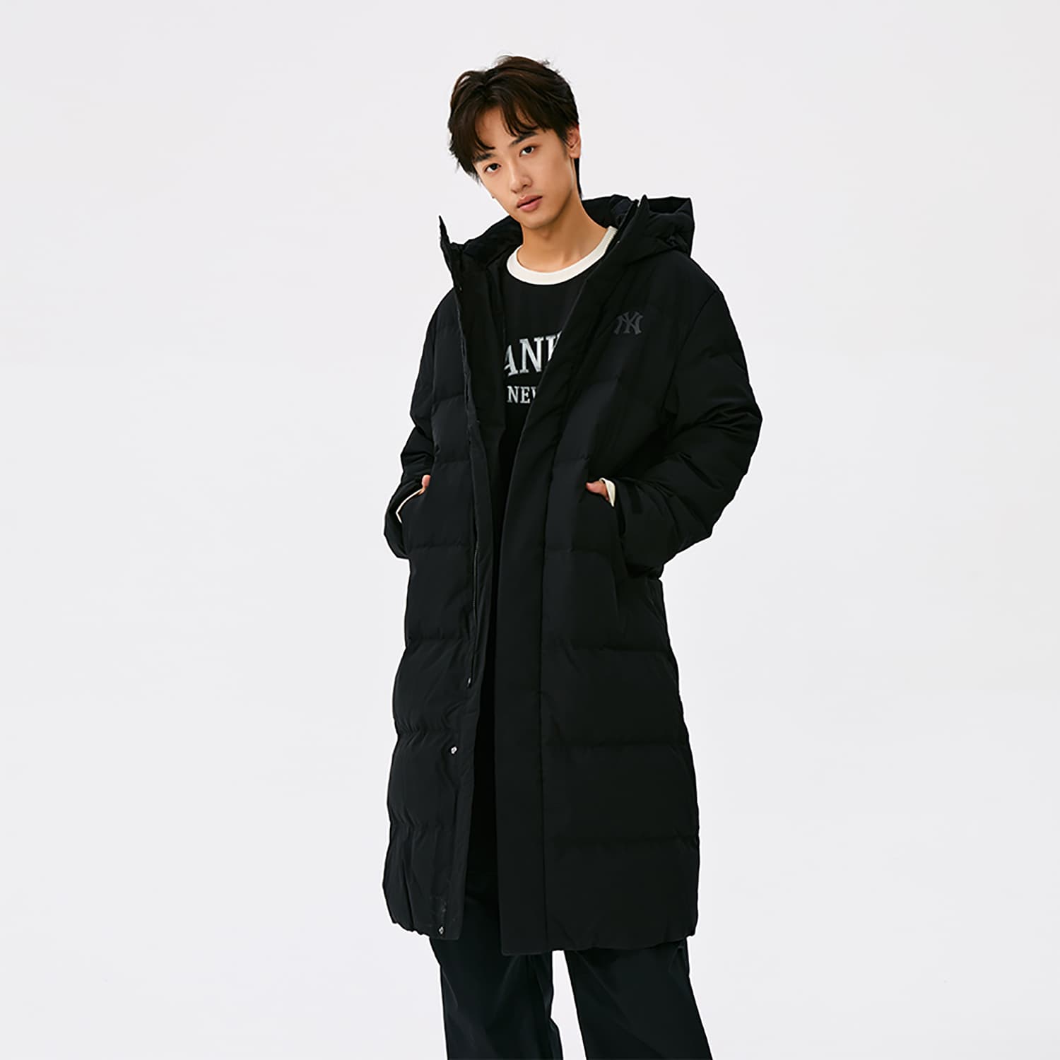 Зимняя куртка MLB New York Yankees Basic Collection FW25 Пуховик Унисекс - изображение 4