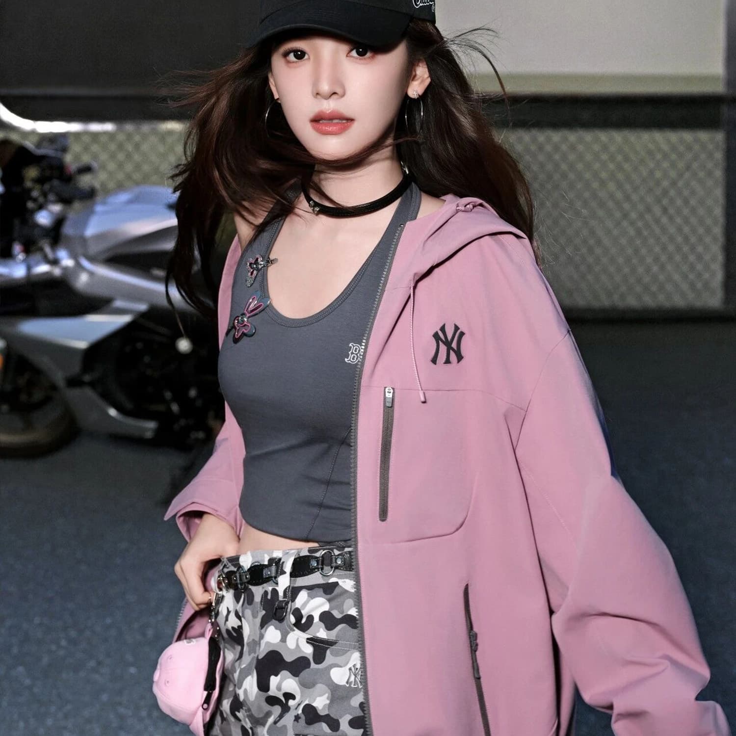 Куртка mlb New York Yankees Basic Collection SS26 Ветрозащитный Куртка Унисекс - изображение 4