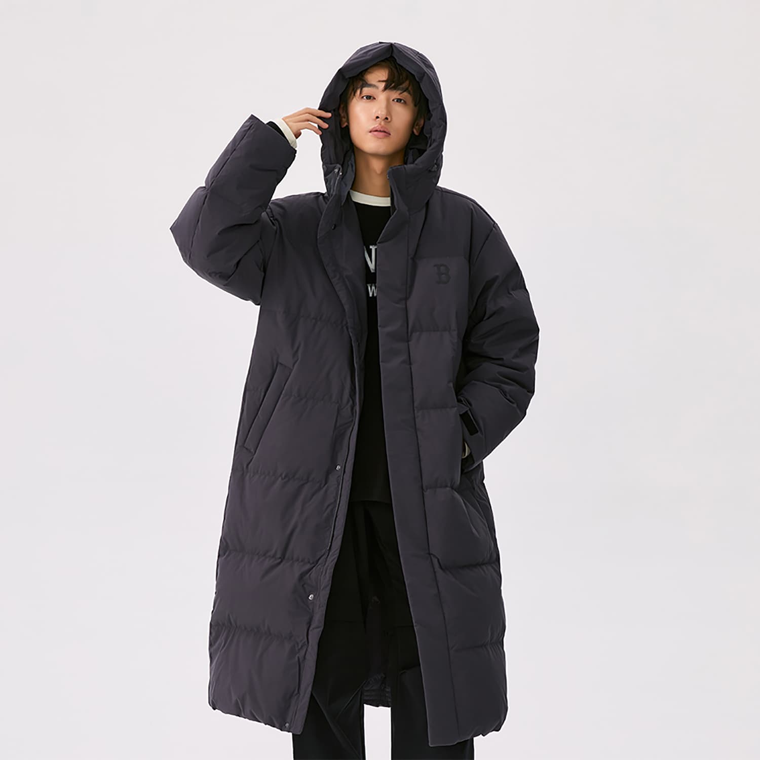 Зимняя куртка MLB Boston Red Sox Basic Collection FW25 Пуховик Унисекс - изображение 6