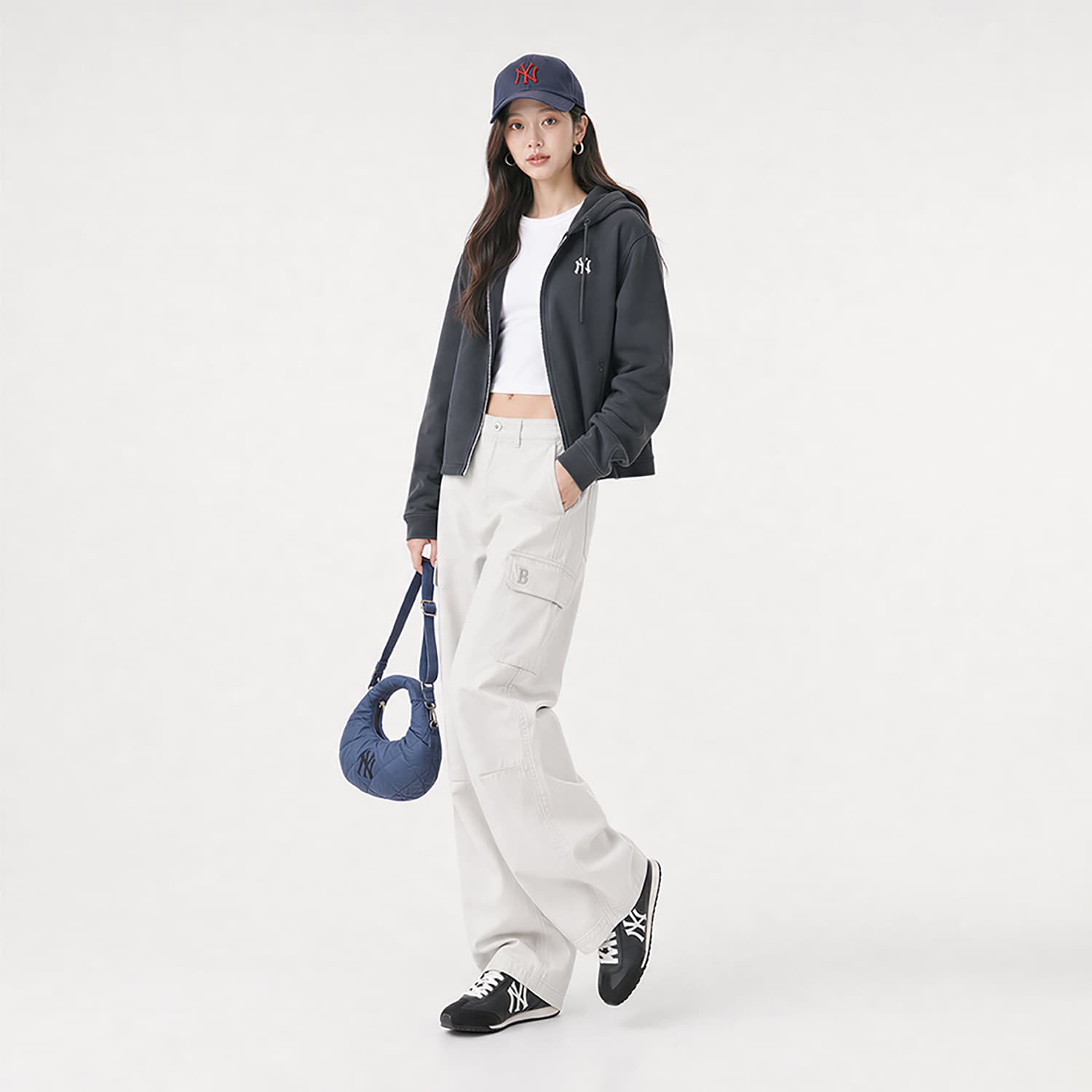 MLB Boston Red Sox Basic Collection SS26 Брюки карго Женские - изображение 4