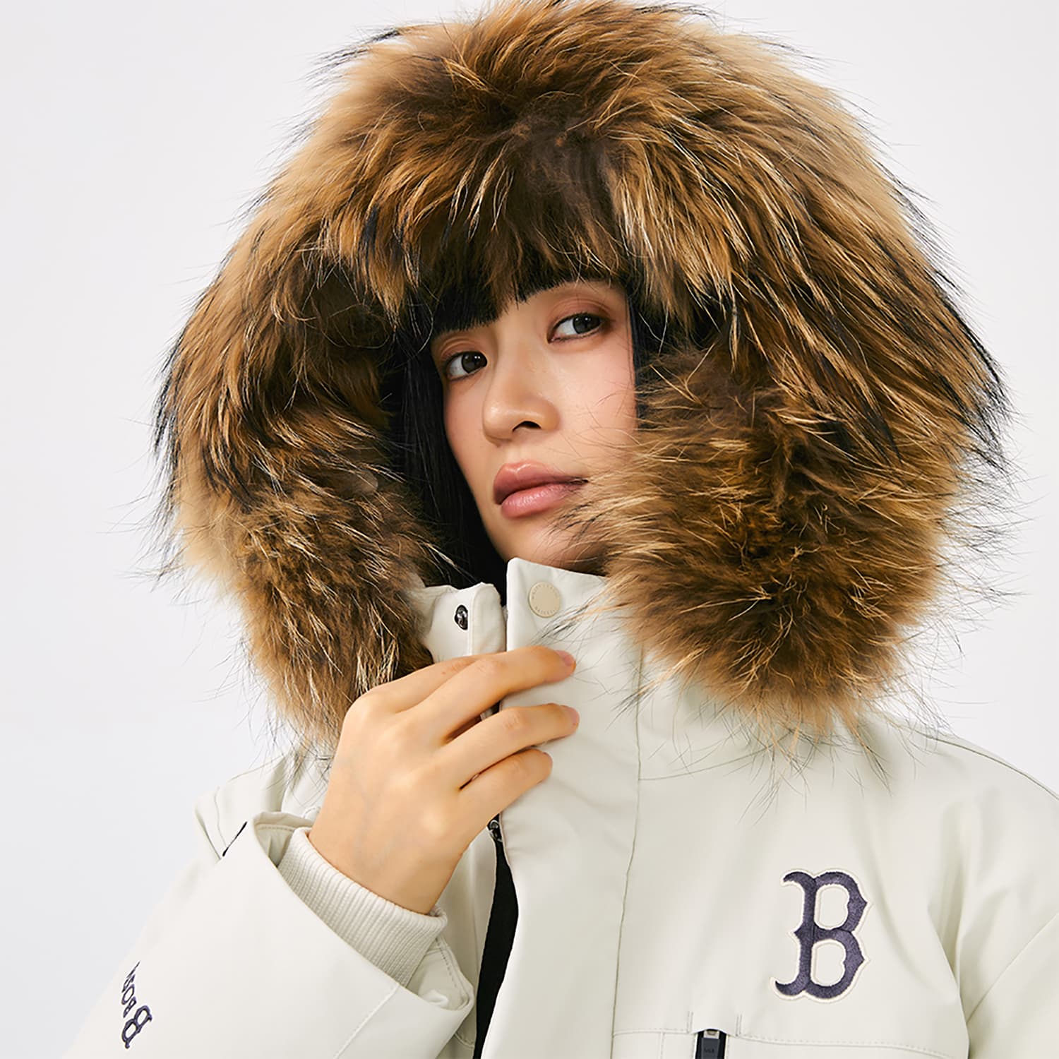 Зимняя куртка MLB Boston Red Sox Basic Collection FW25 Пуховик Унисекс - изображение 4