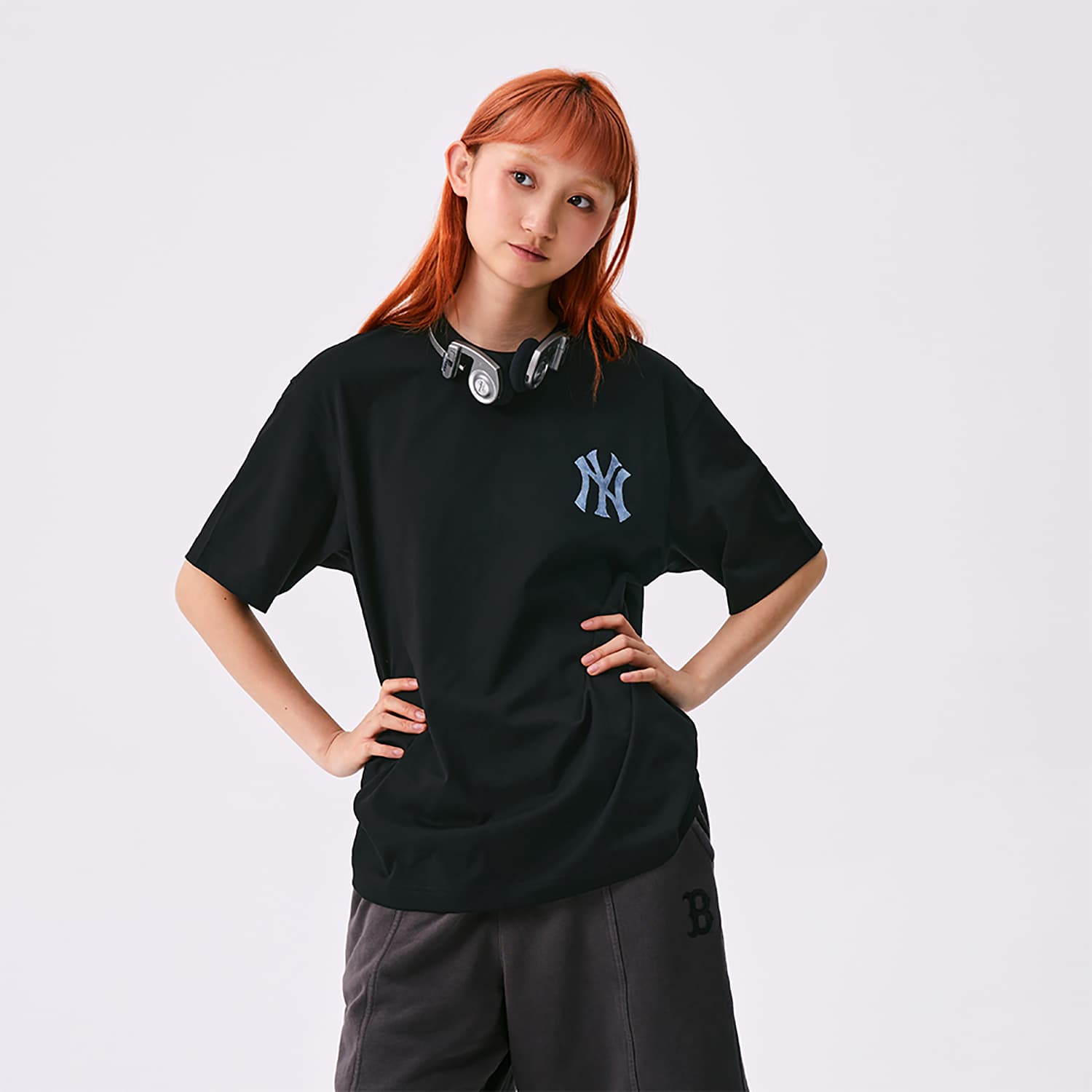 Футболка MLB MONOGRAM SS25 T Рубашка Мужская Черная - изображение 3
