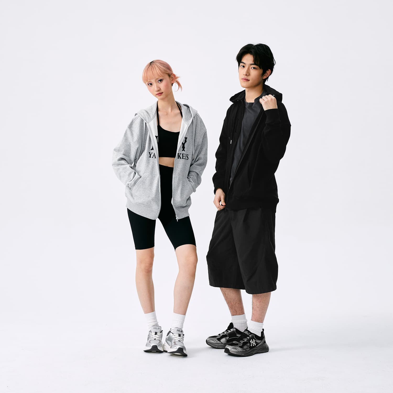 Кроссовки для бега MLB Chunky Jogger Low Топ Повседневные беговые кроссовки Унисекс Черные - изображение 8