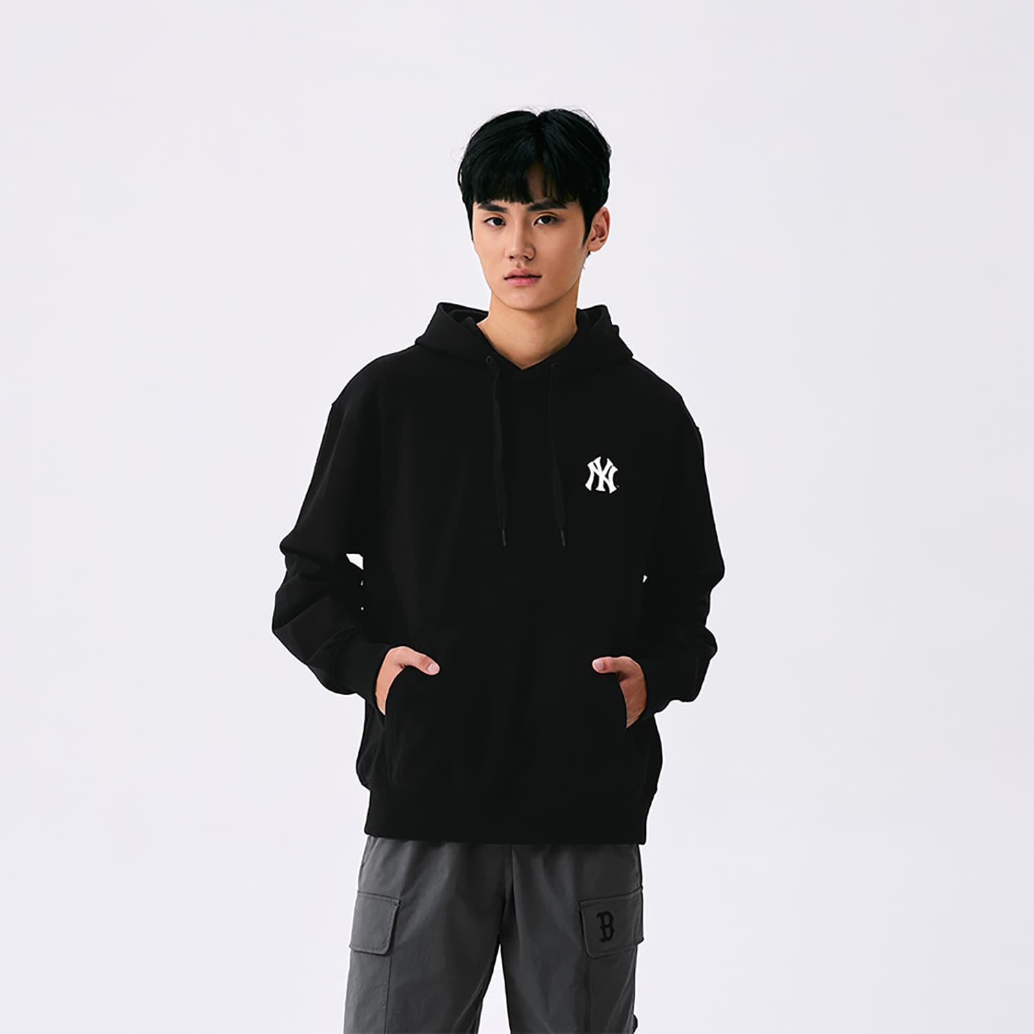 Худи MLB MONOGRAM SS25 Толстовка Унисекс Черное - изображение 5