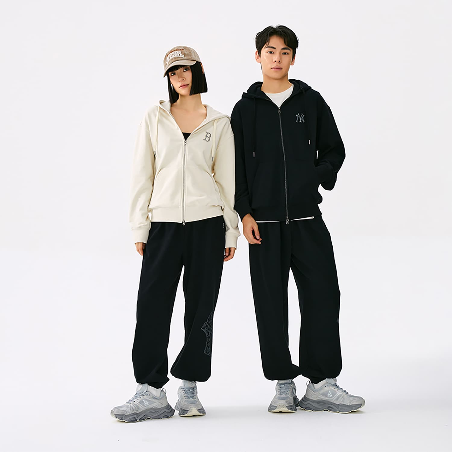 Штаны MLB New York Yankees Basic Collection 25FW Спортивные трикотажные штаны Унисекс Стандартный черный - изображение 7