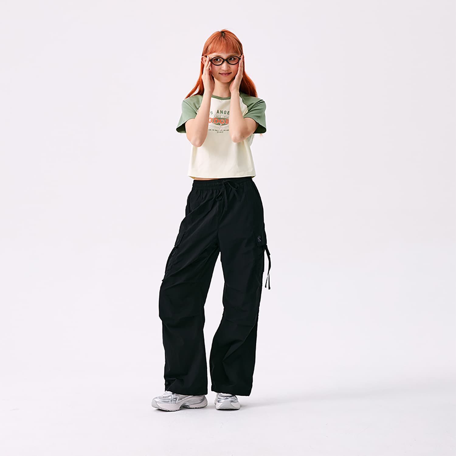 MLB New York Yankees Basic Collection SS25 Карго Брюки Женские Черные - изображение 7
