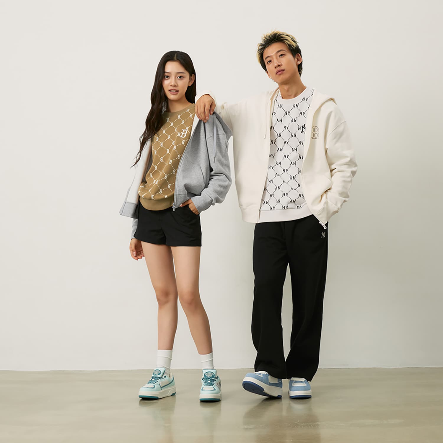 Кофта MLB Los Angeles Dodgers Basic Collection Свитшот Унисекс Серый - изображение 3