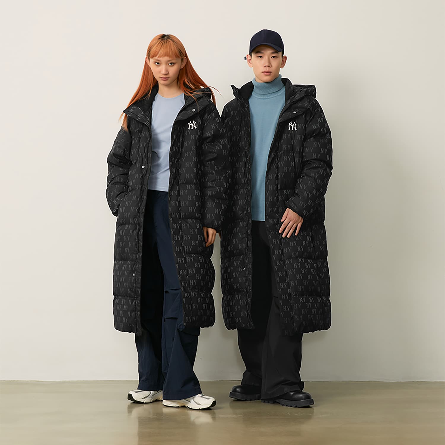 Зимняя куртка MLB MONOGRAM 24FW Пуховик Унисекс Черный - изображение 4
