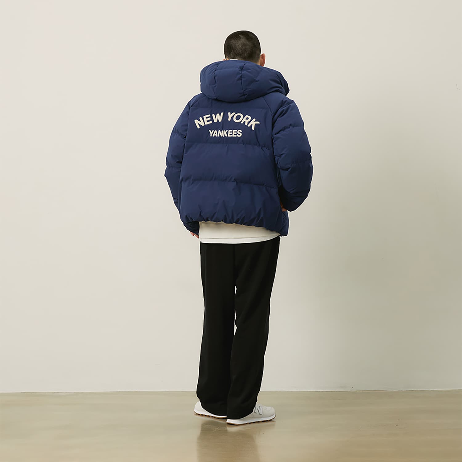 Зимняя куртка MLB Preppy Style Collection New York Yankees FW24 Пуховик Унисекс Светлый Темно-Синий - изображение 3