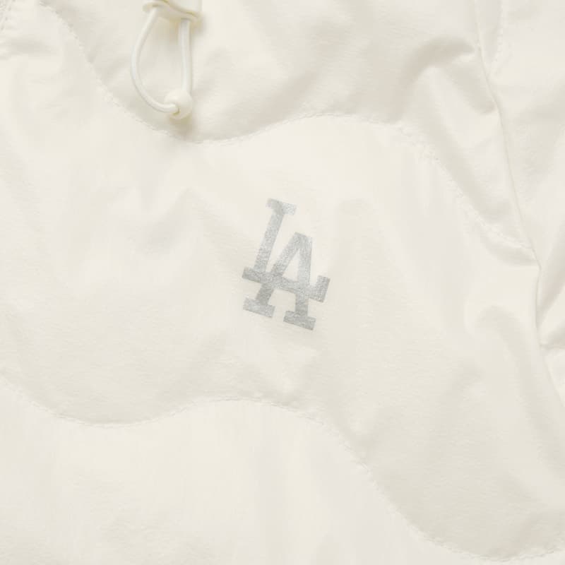 Пуховик MLB Los Angeles Dodgers Сливочный Женские Пуховики - изображение 6