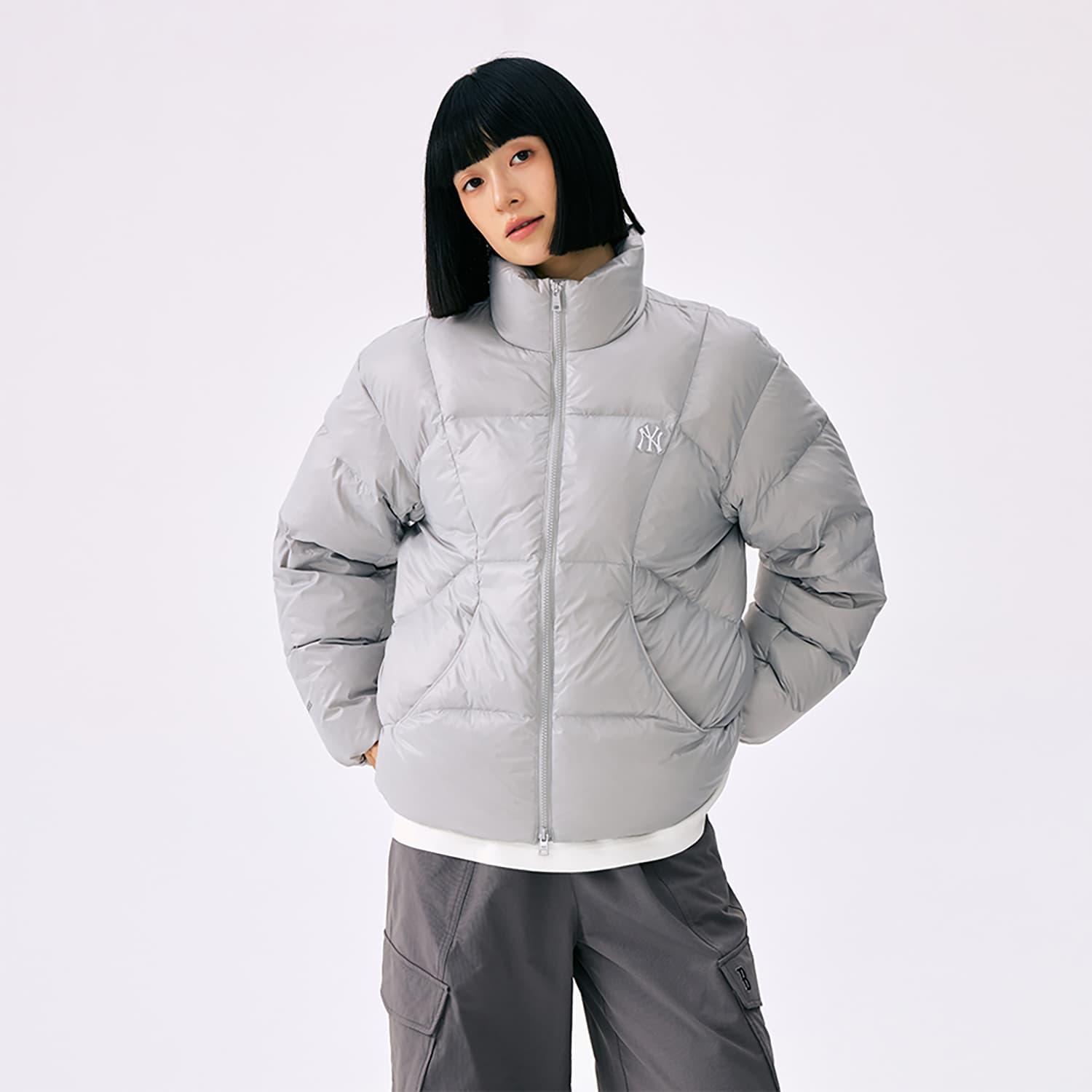 Зимняя куртка MLB New York Yankees Basic Collection FW25 Пуховик Унисекс - изображение 3