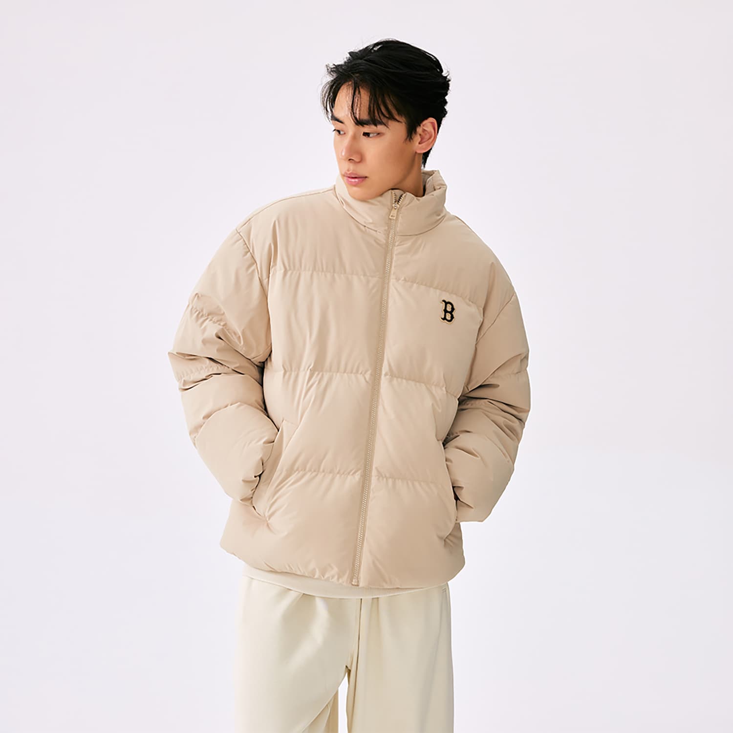 Зимняя куртка MLB Boston Red Sox Basic Collection FW25 Пуховик Унисекс - изображение 3
