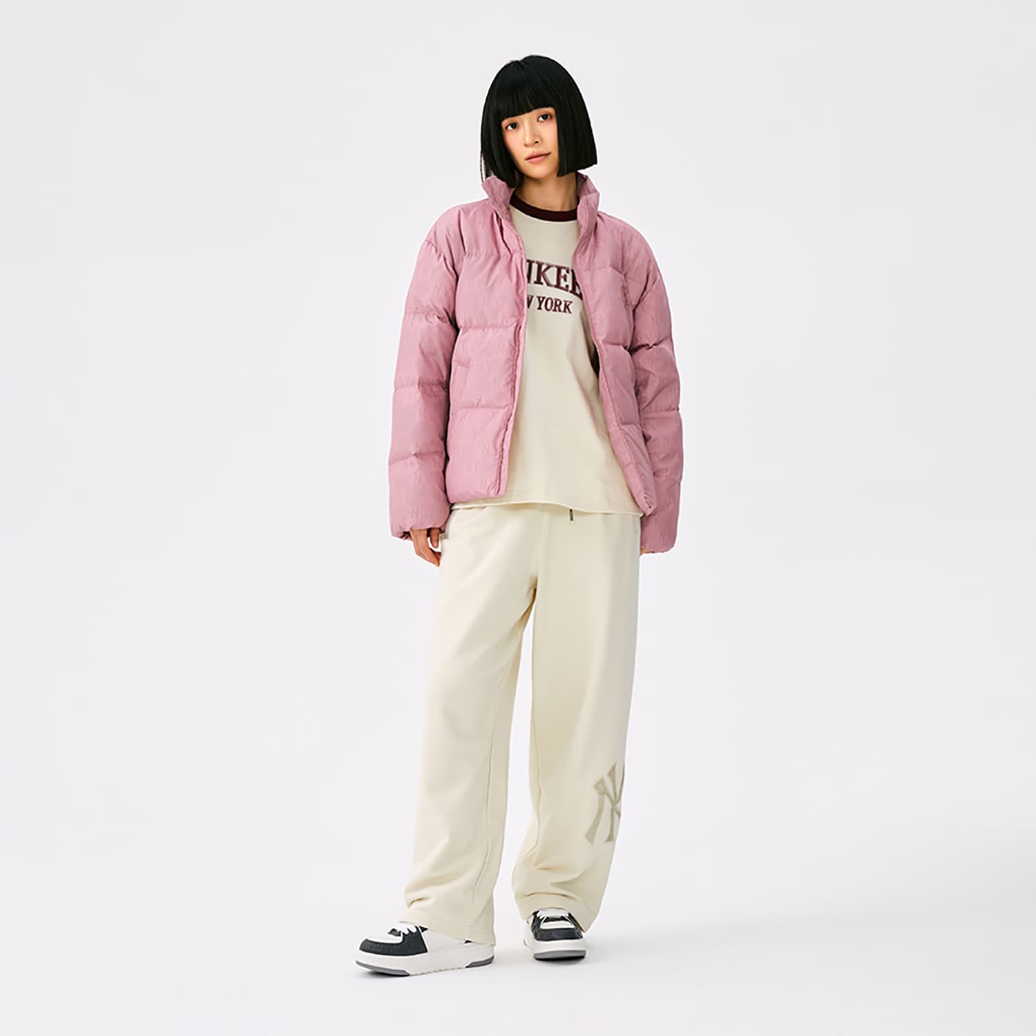 Зимняя куртка MLB MONOGRAM 25FW Пуховик Унисекс - изображение 7