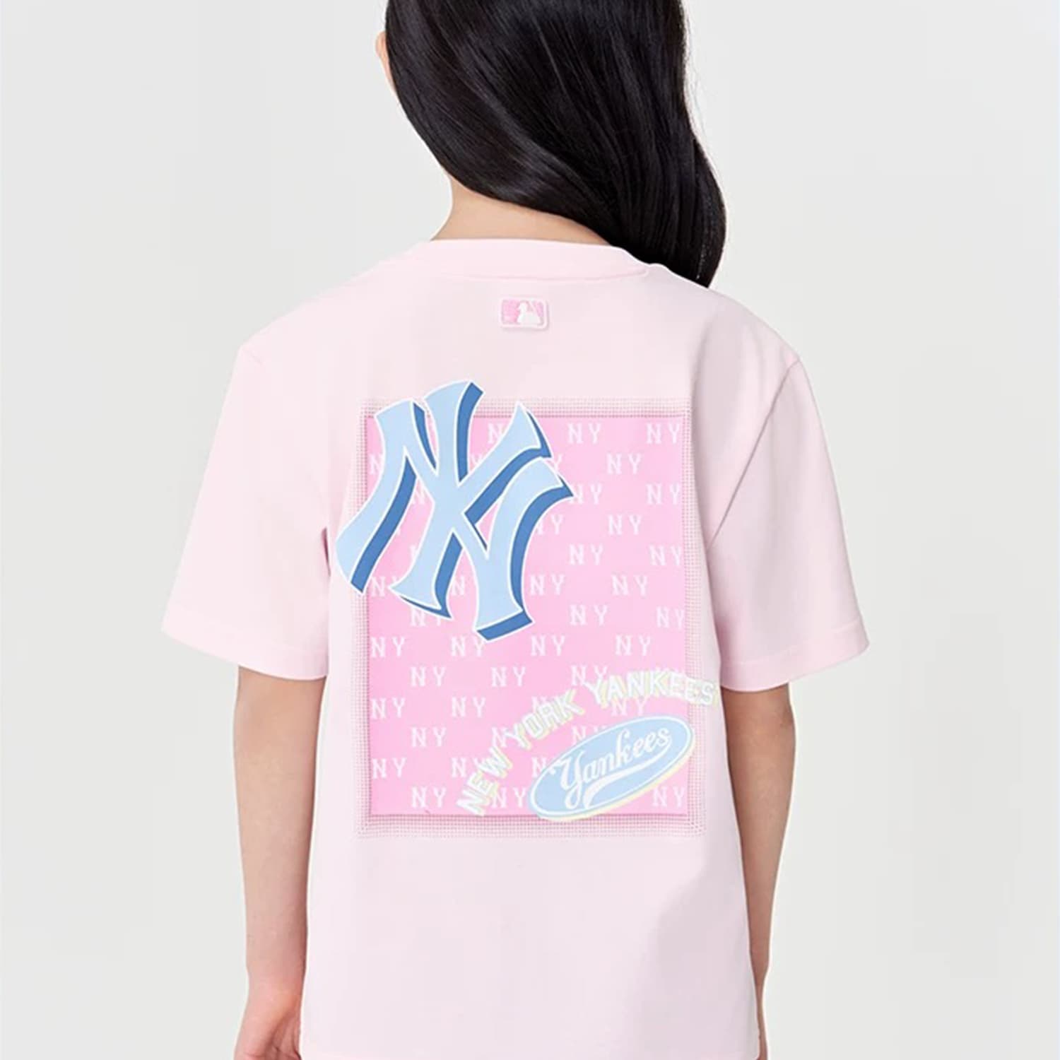 Футболка mlb Classic Monogram Футболка SS25 Светло-розовый Детский - изображение 3